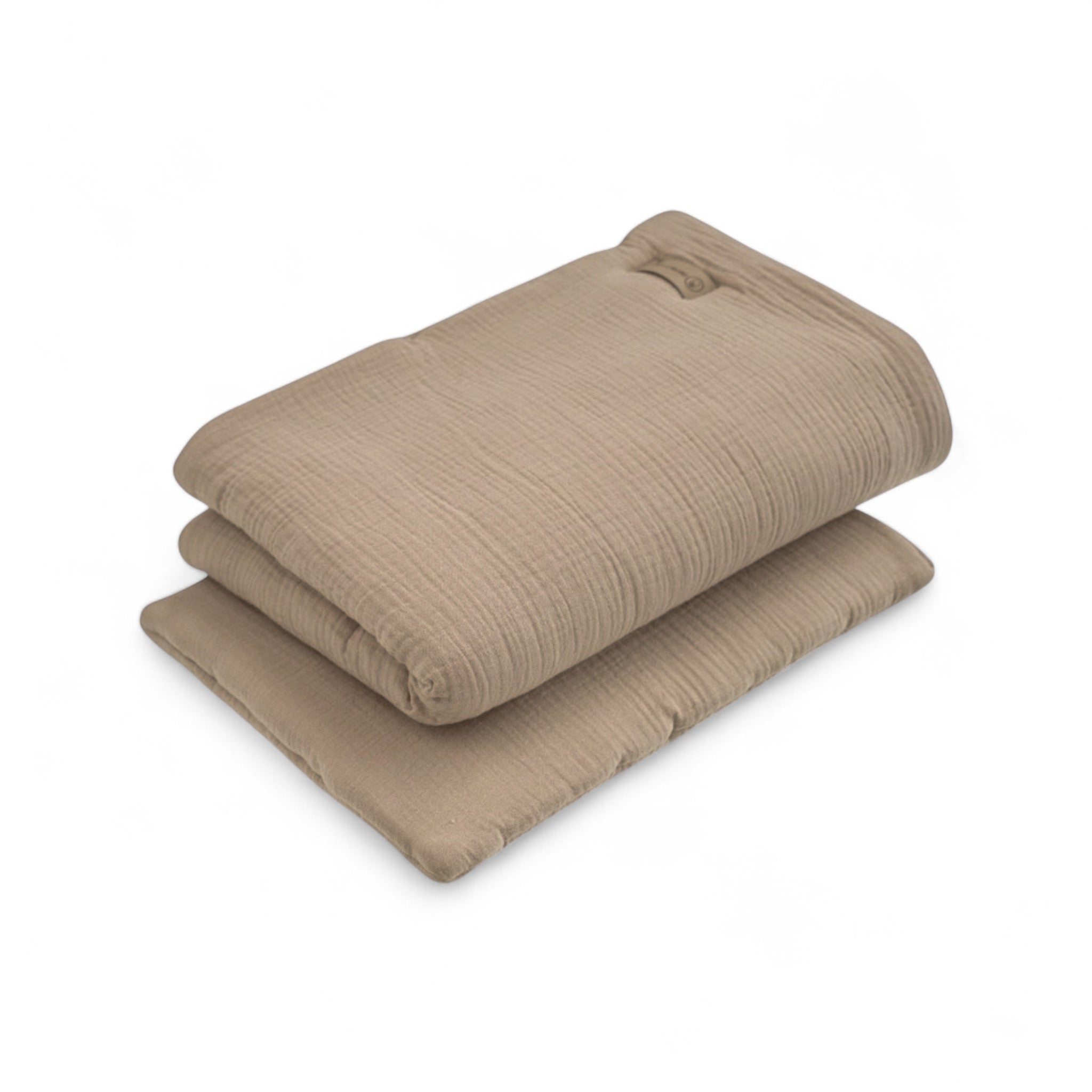 Bettwäsche Musselin Gebrauchsfertig – Weich, Atmungsaktiv & Perfekt-Bettwäsche-District for Kids-Braun-50x75cm-District for Kids