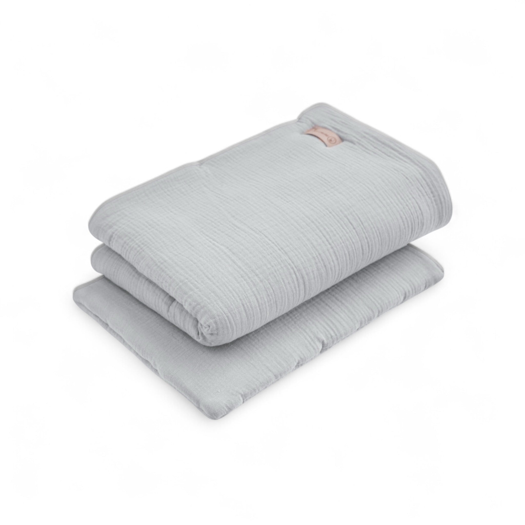 Bettwäsche Musselin Gebrauchsfertig – Weich, Atmungsaktiv & Perfekt-Bettwäsche-District for Kids-Grau-50x75cm-District for Kids