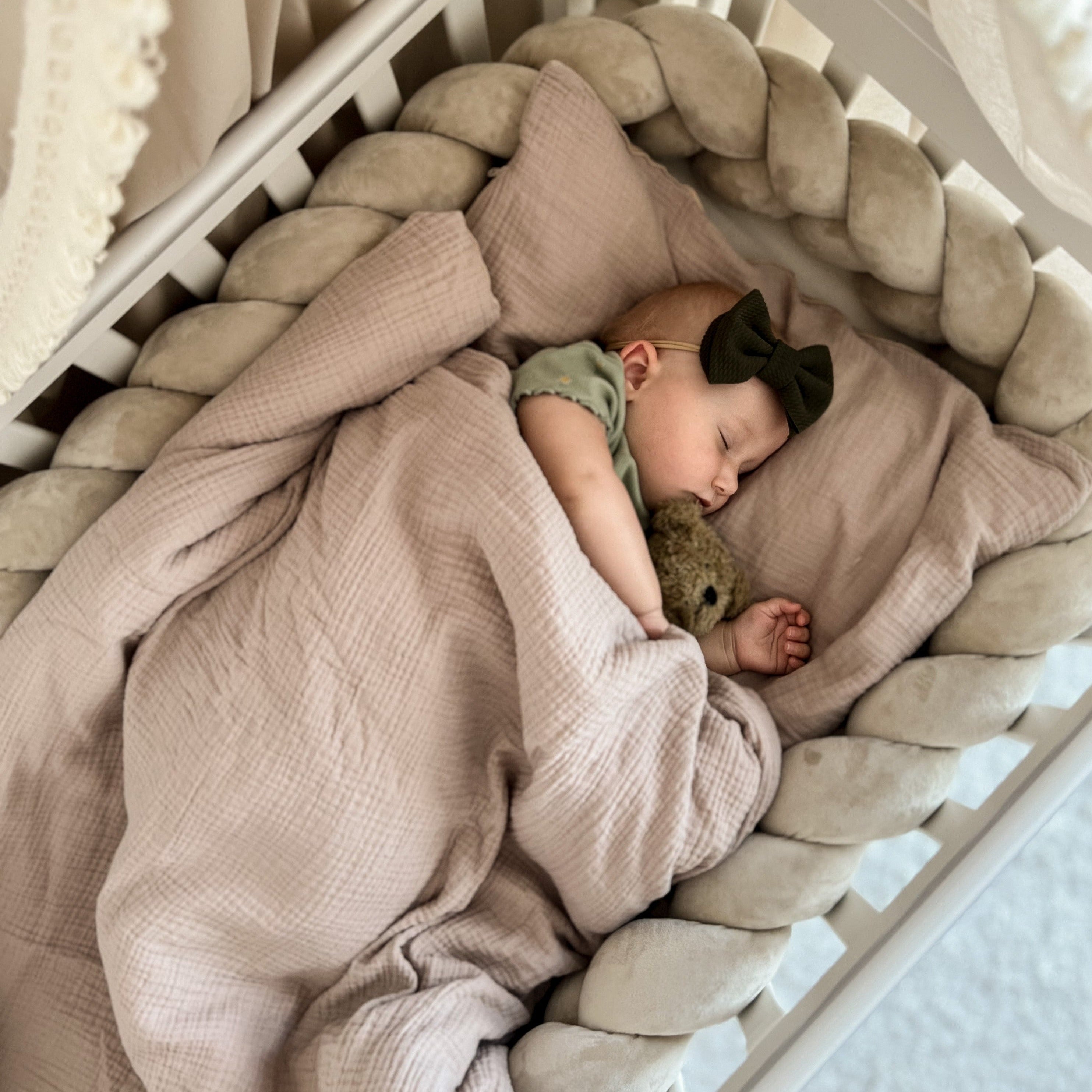 Bettwäsche Musselin für Babys- & Kinder-Bettwäsche-District for Kids-Beige-100x135 cm-District for Kids