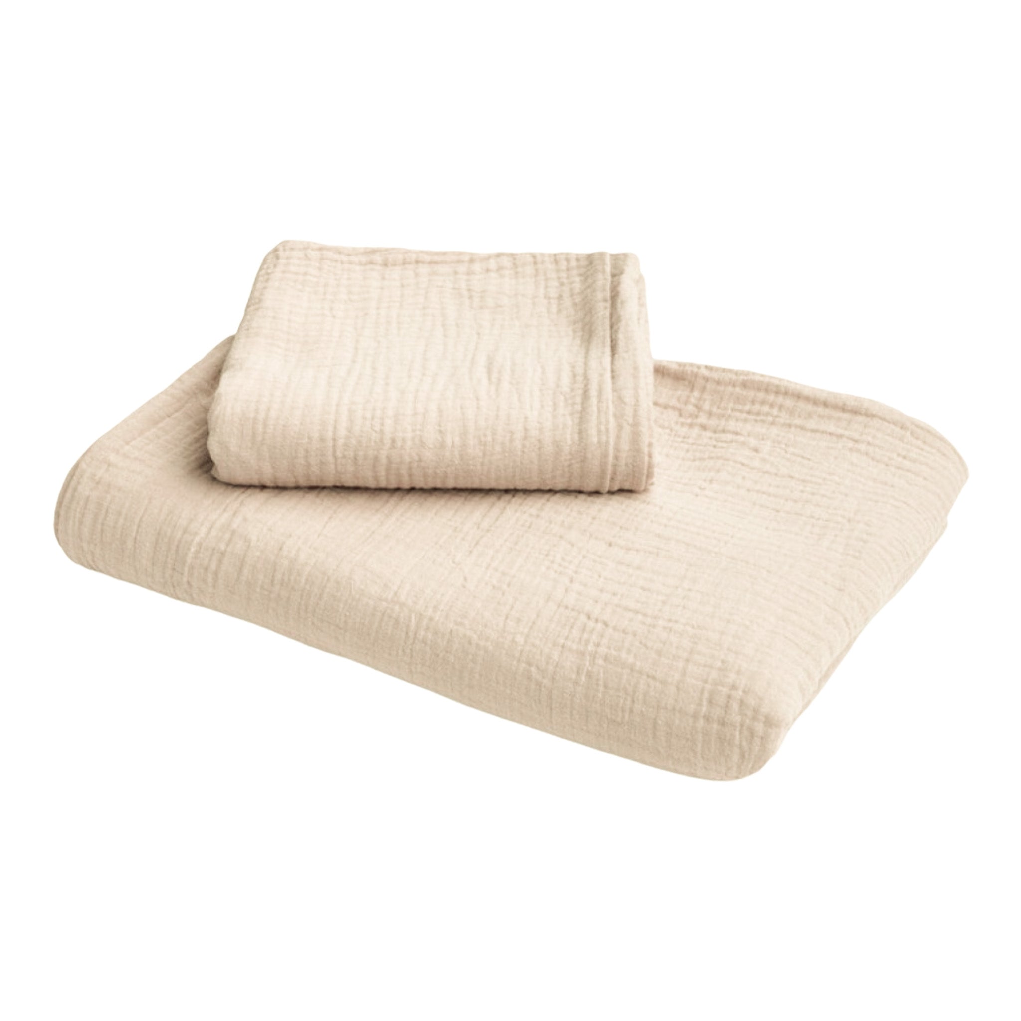 Bettwäsche Musselin für Babys- & Kinder-Bettwäsche-District for Kids-Beige-100x135 cm-District for Kids