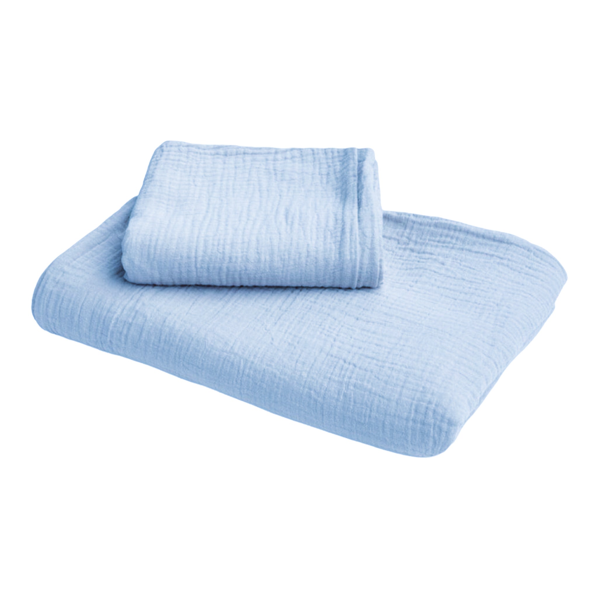 Bettwäsche Musselin für Babys- & Kinder-Bettwäsche-District for Kids-Blau-100x135 cm-District for Kids