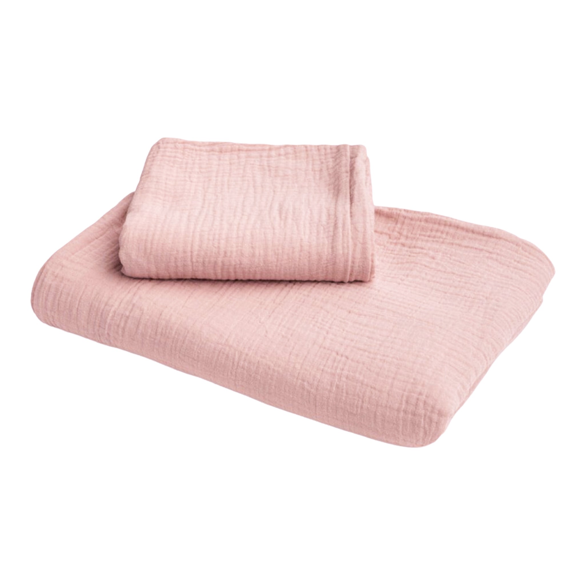 Bettwäsche Musselin für Babys- & Kinder-Bettwäsche-District for Kids-Rosa-100x135 cm-District for Kids