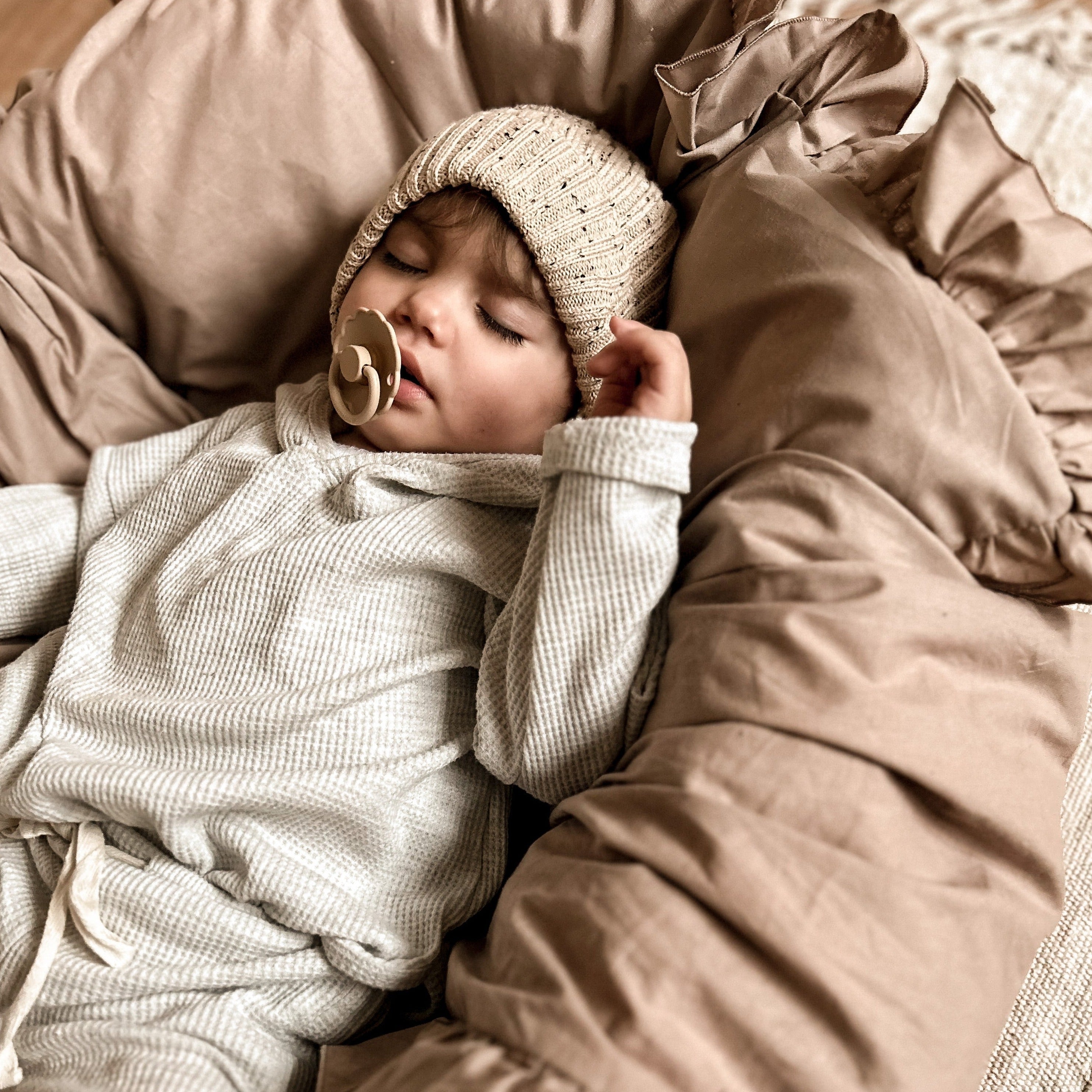 Bettwäsche Rüschen für Babys & Kinder-Bettwäsche-District for Kids-Beige-100x135cm-District for Kids