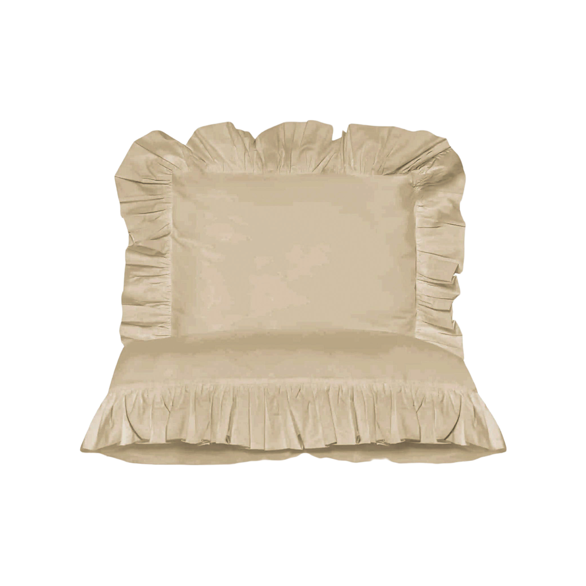 Bettwäsche Rüschen für Babys & Kinder-Bettwäsche-District for Kids-Braun-100x135cm-District for Kids