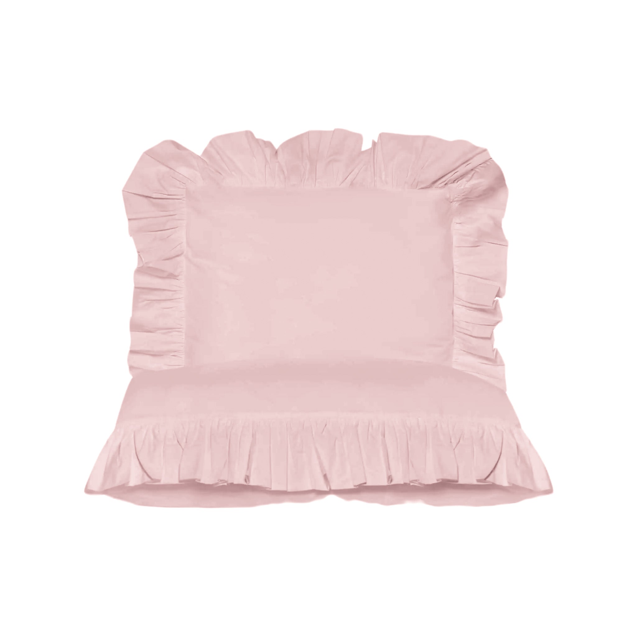 Bettwäsche Rüschen für Babys & Kinder-Bettwäsche-District for Kids-Rosa-100x135cm-District for Kids