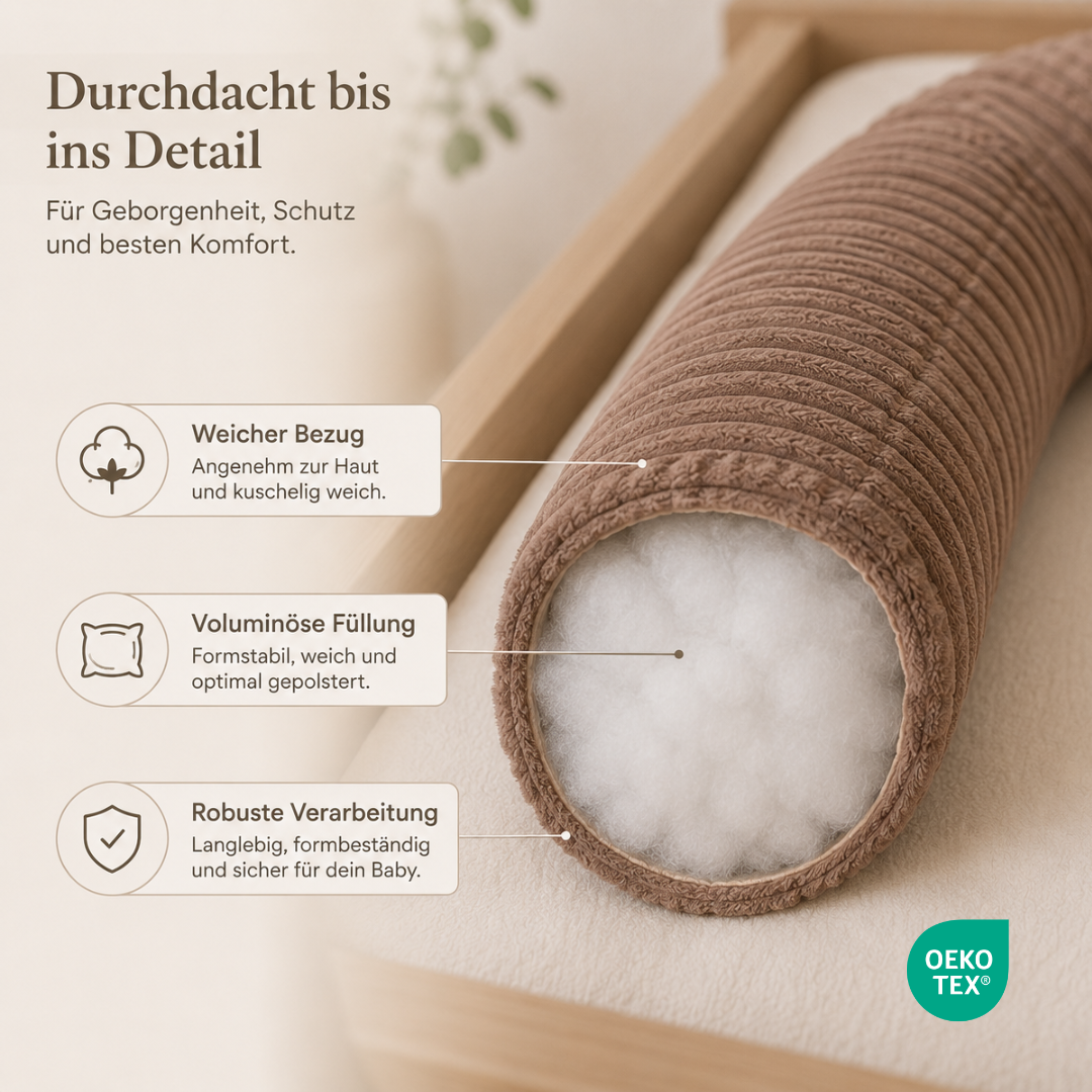Bettschlange einsträngig Cord - Schutz, Komfort & Vielseitigkeit für dein Baby District for Kids