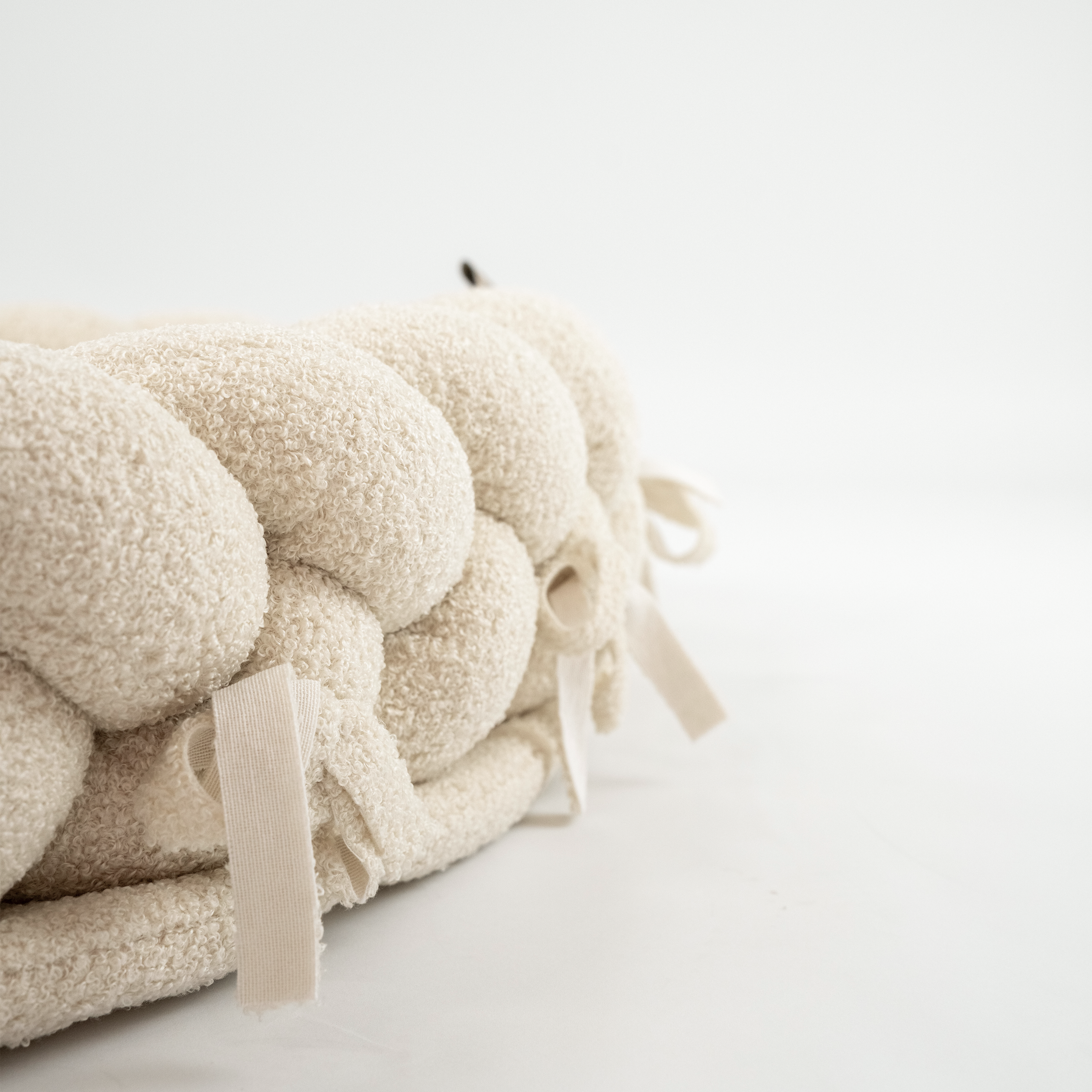 Babynest & Bettschlange 2 in 1 | Teddystoff Boucle District for Kids