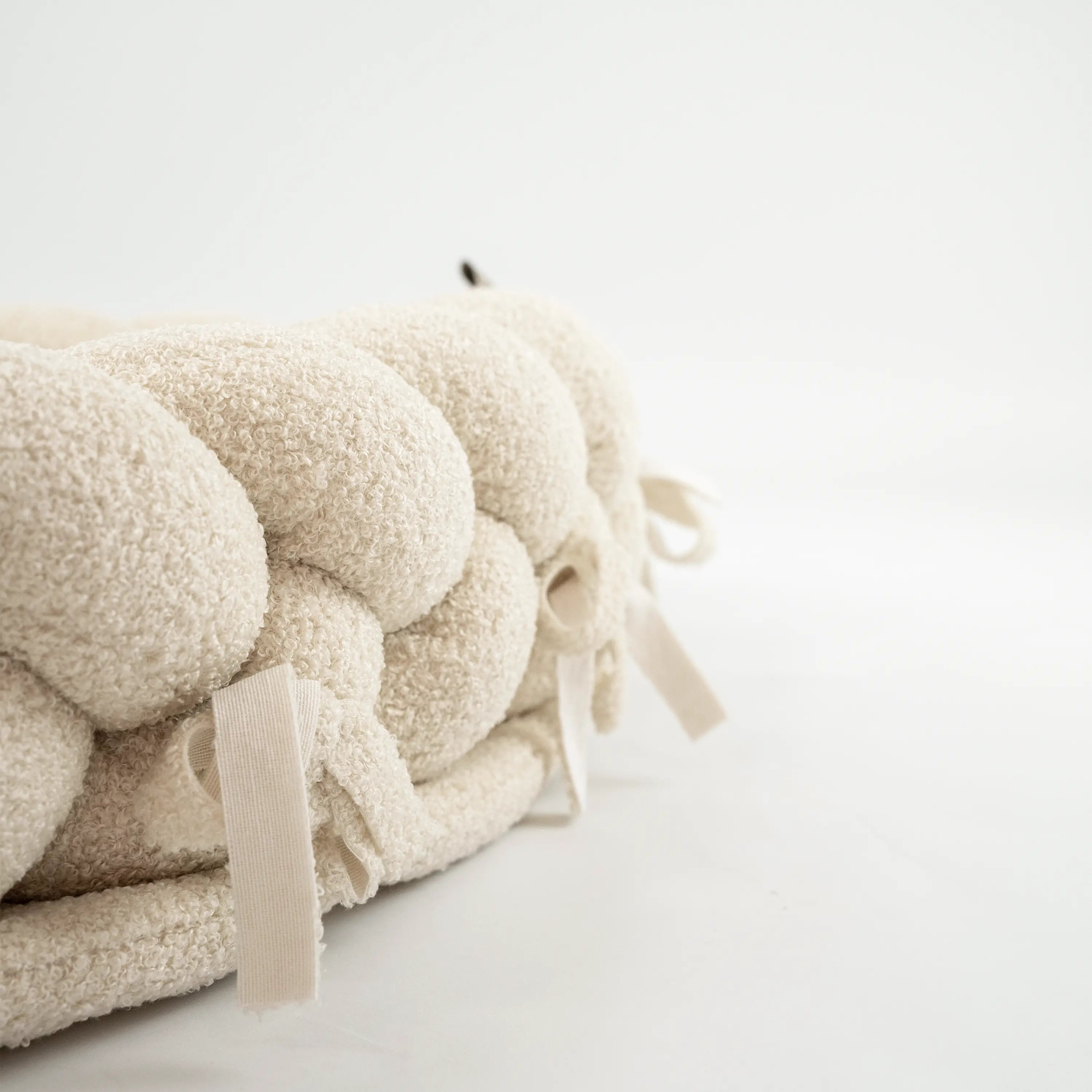 Babynest & Bettschlange 2 in 1 | Teddystoff Boucle District for Kids