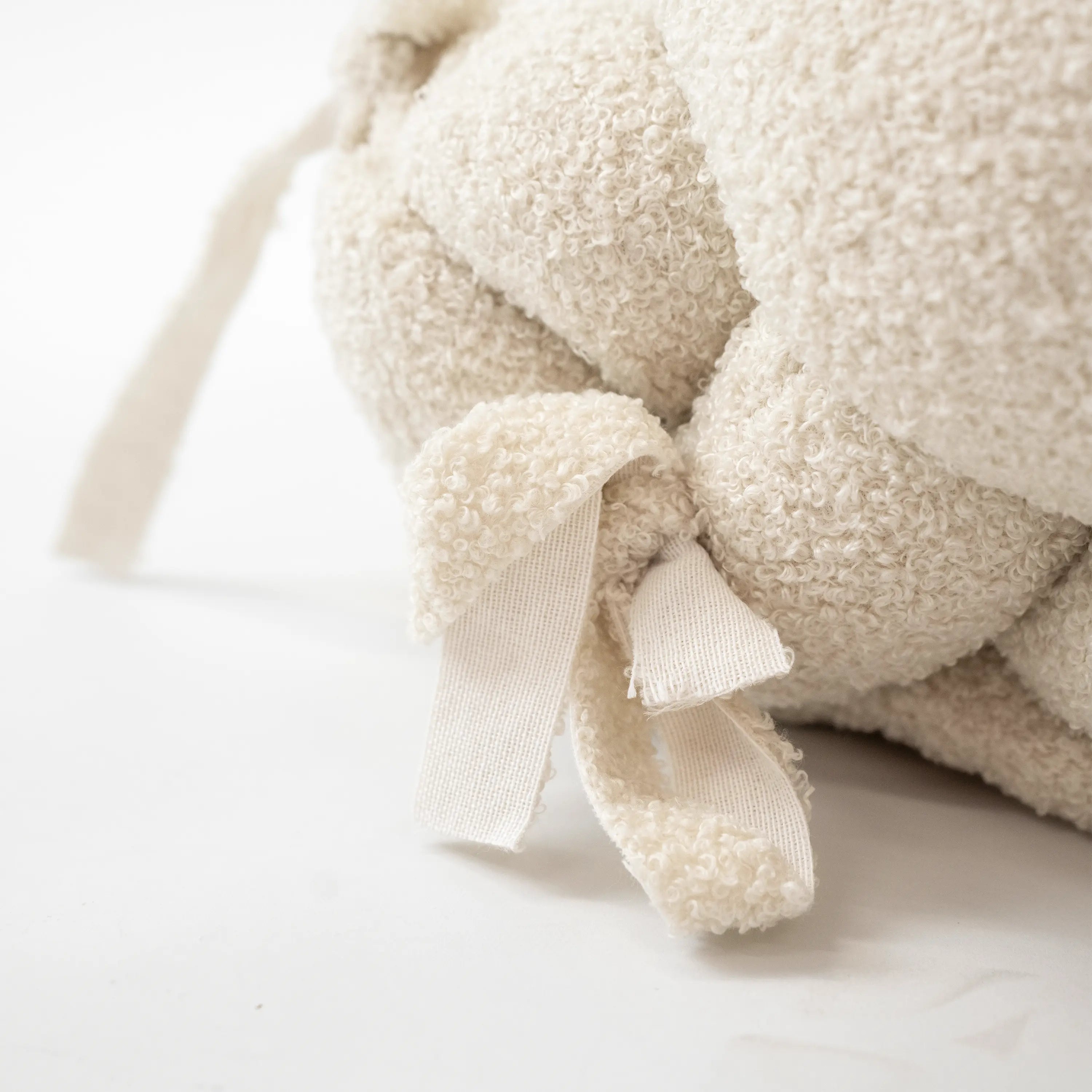Babynest & Bettschlange 2 in 1 | Teddystoff Boucle District for Kids