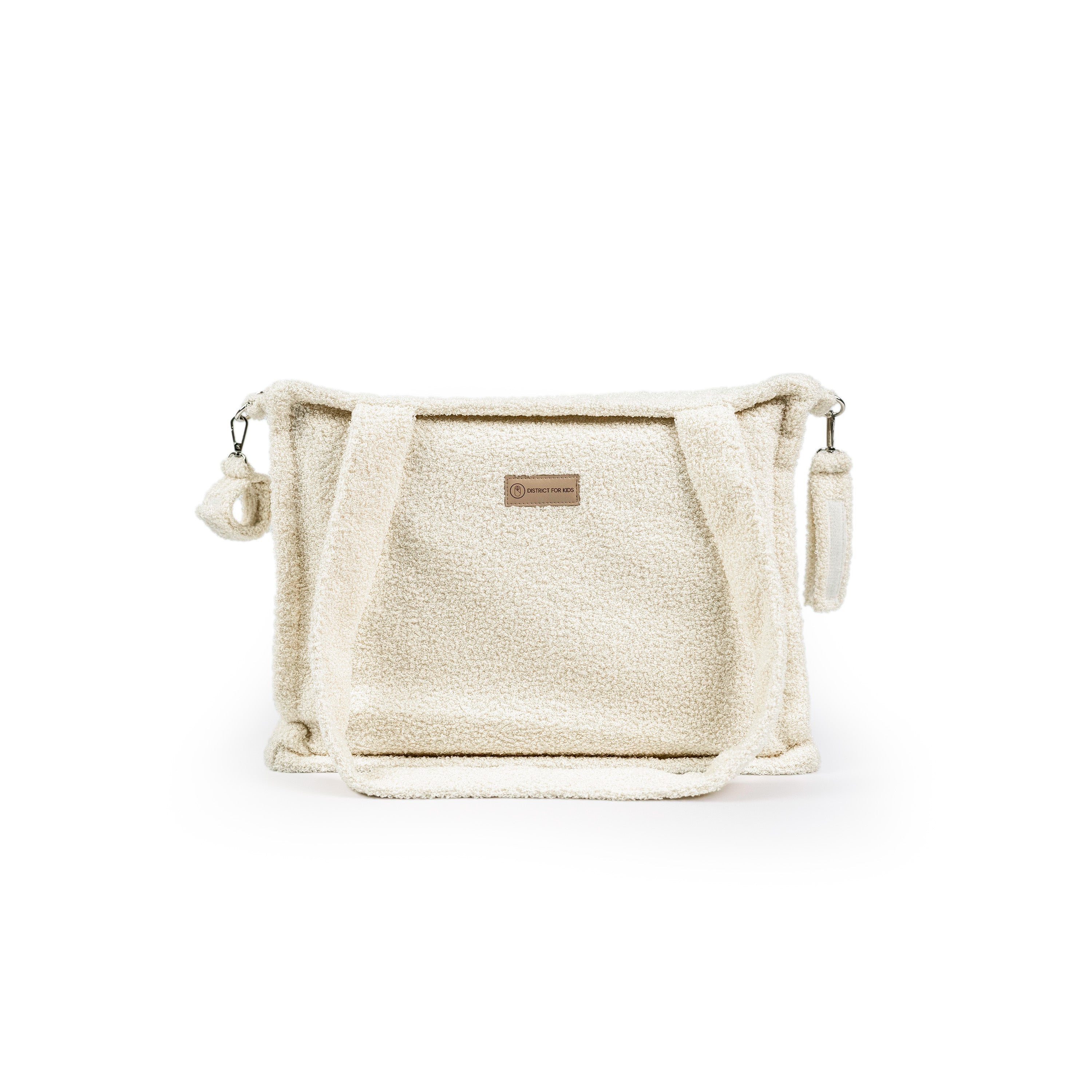 Kinderwagentasche Cube Teddy Boucle | Wickeltasche - Creme - Wickeltasche