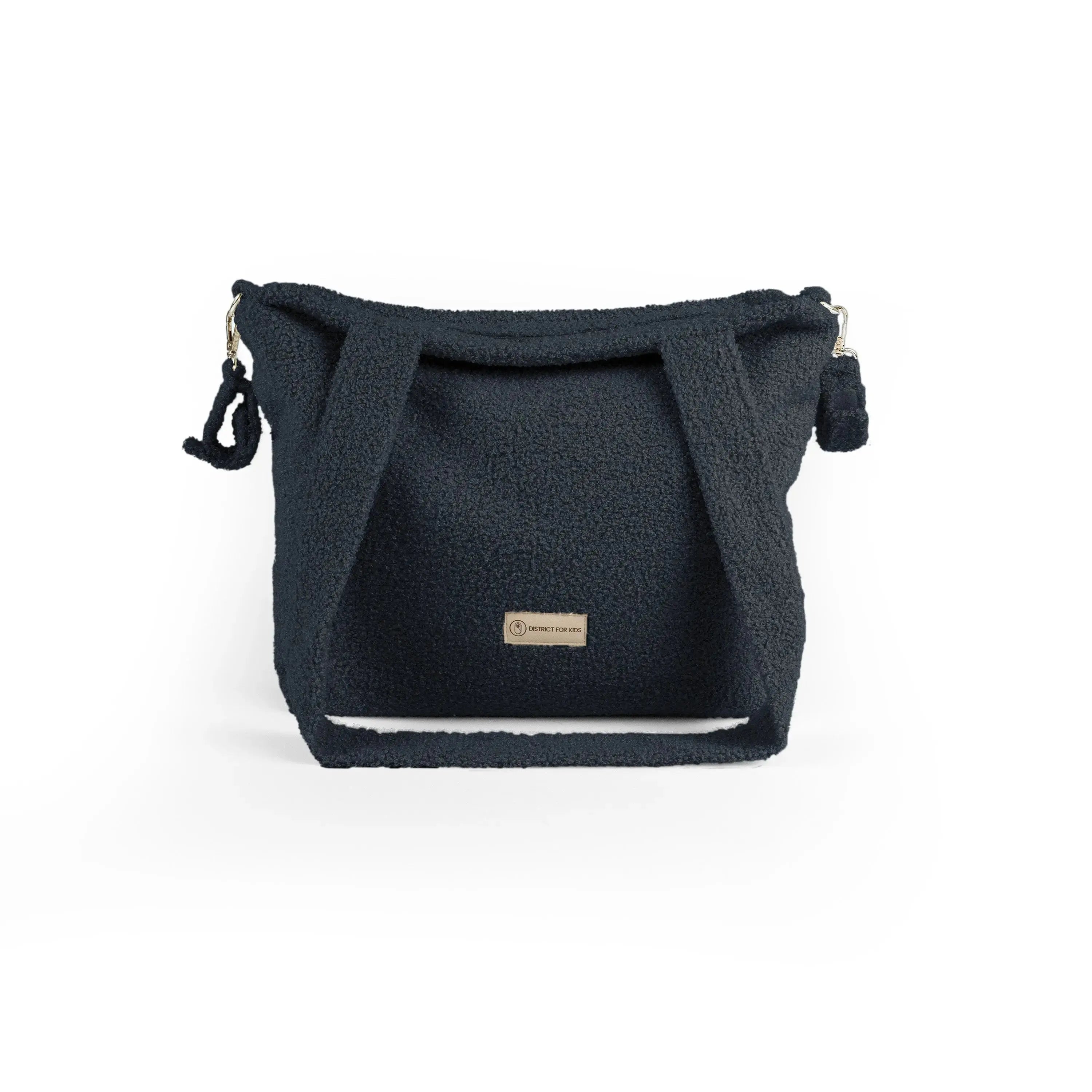 Wickeltasche Bouclé Teddystoff | Stillvolle Mom bag für den Kinderwagen District for Kids