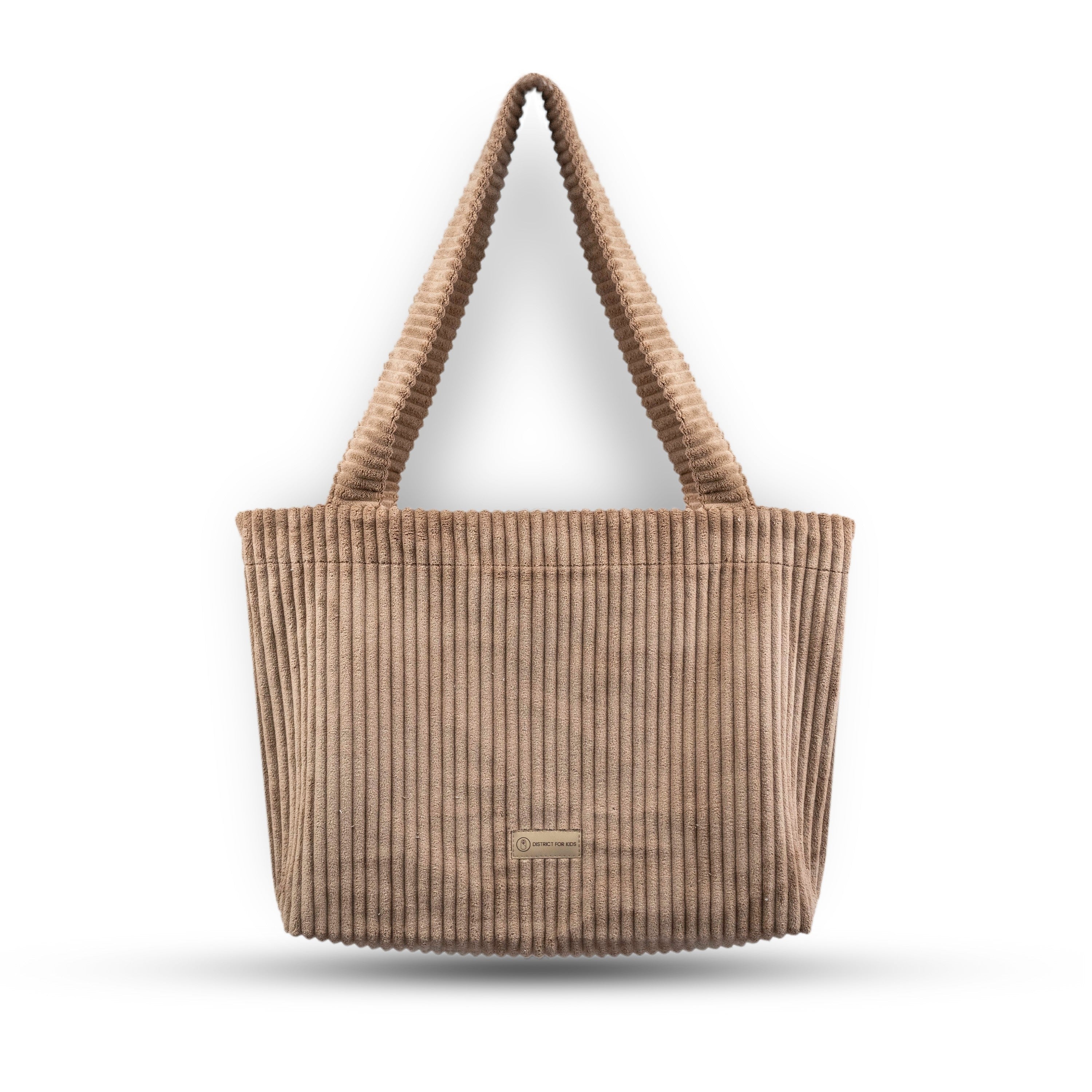 Shopper Mom Bag Cord - Perfekt für den Alltag Kinderwagen Cross Shoulder - Braun - Wickeltasche