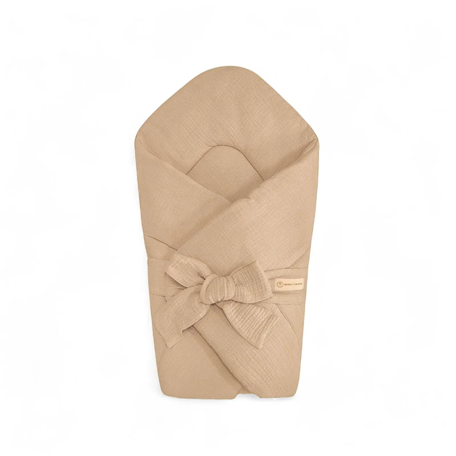 Babyhörnchen Musselin mit Schleife – Kuschelige Puckdecke & Einschlagdecke District for Kids