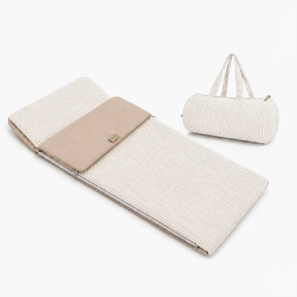Kinderschlafsack aus Cord inkl. Tasche & Kissen – perfekt für unterwegs & zuhause District for Kids