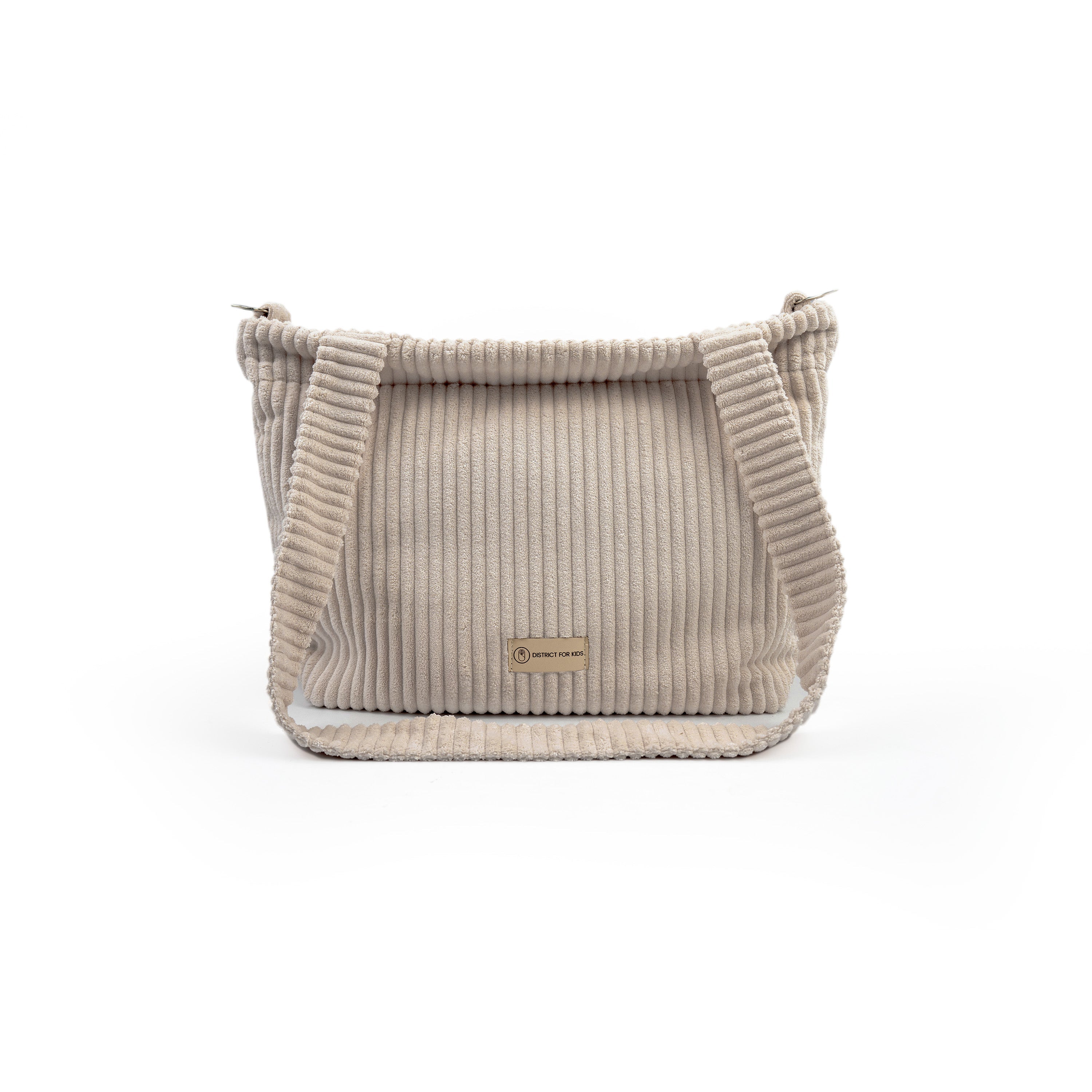 Wickeltasche Cord für den Kinderwagen- Mom bag - Beige - Wickeltasche