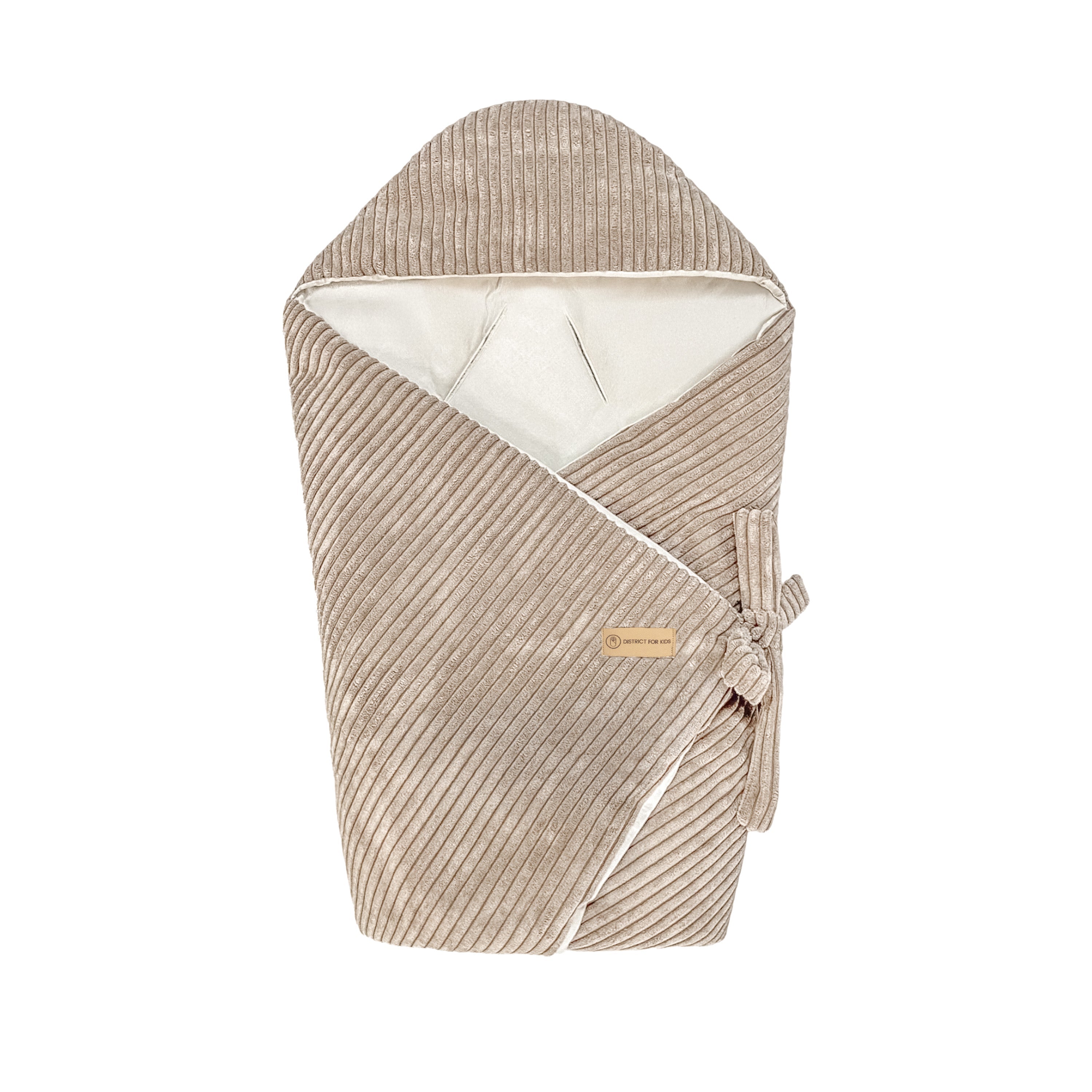 Einschlagdecke Cord – Perfekt für jede Autoschale Beige / 2.5 TOG Einschlagdecke Autoschale