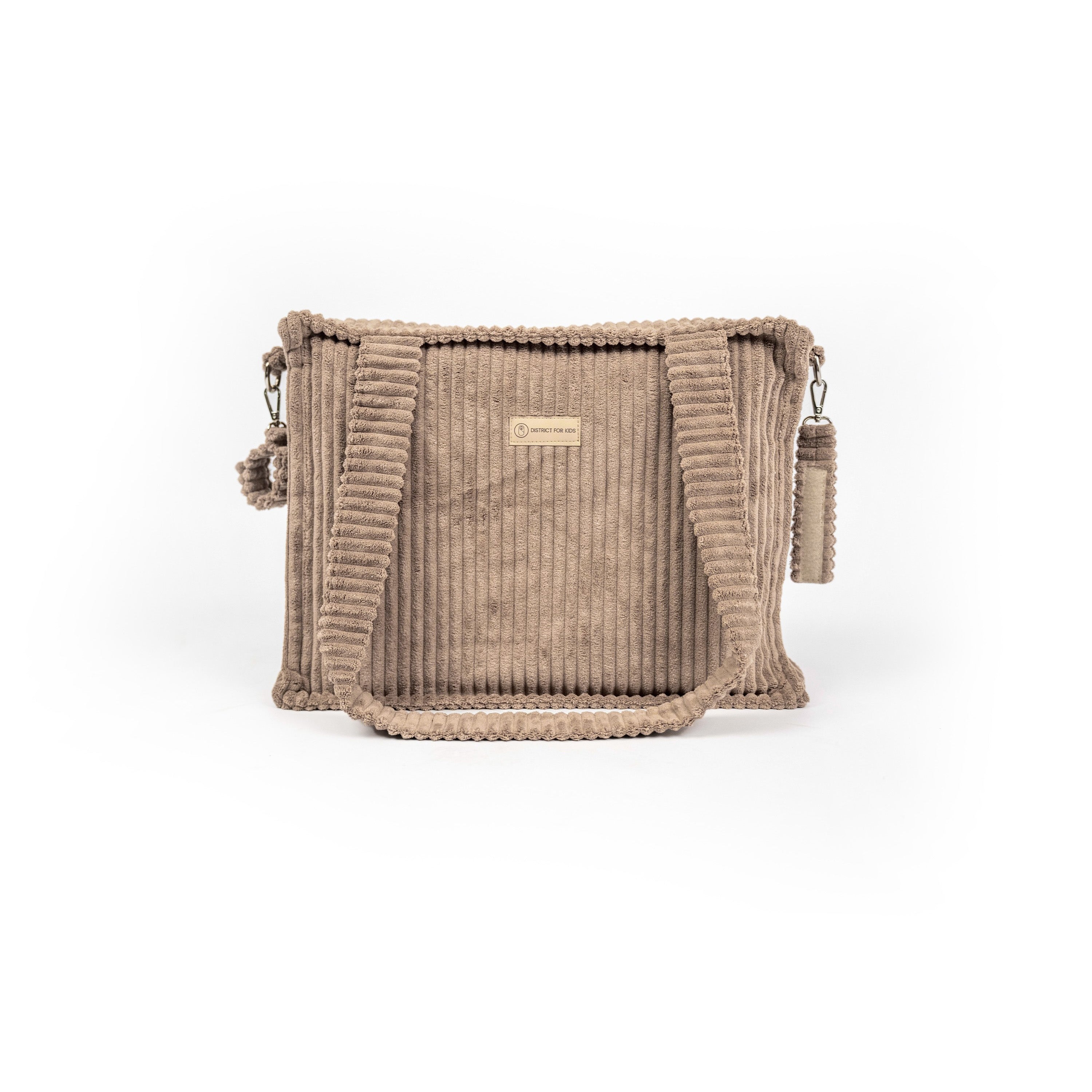 Kinderwagentasche Cube Cord | Wickeltasche - Braun - Wickeltasche