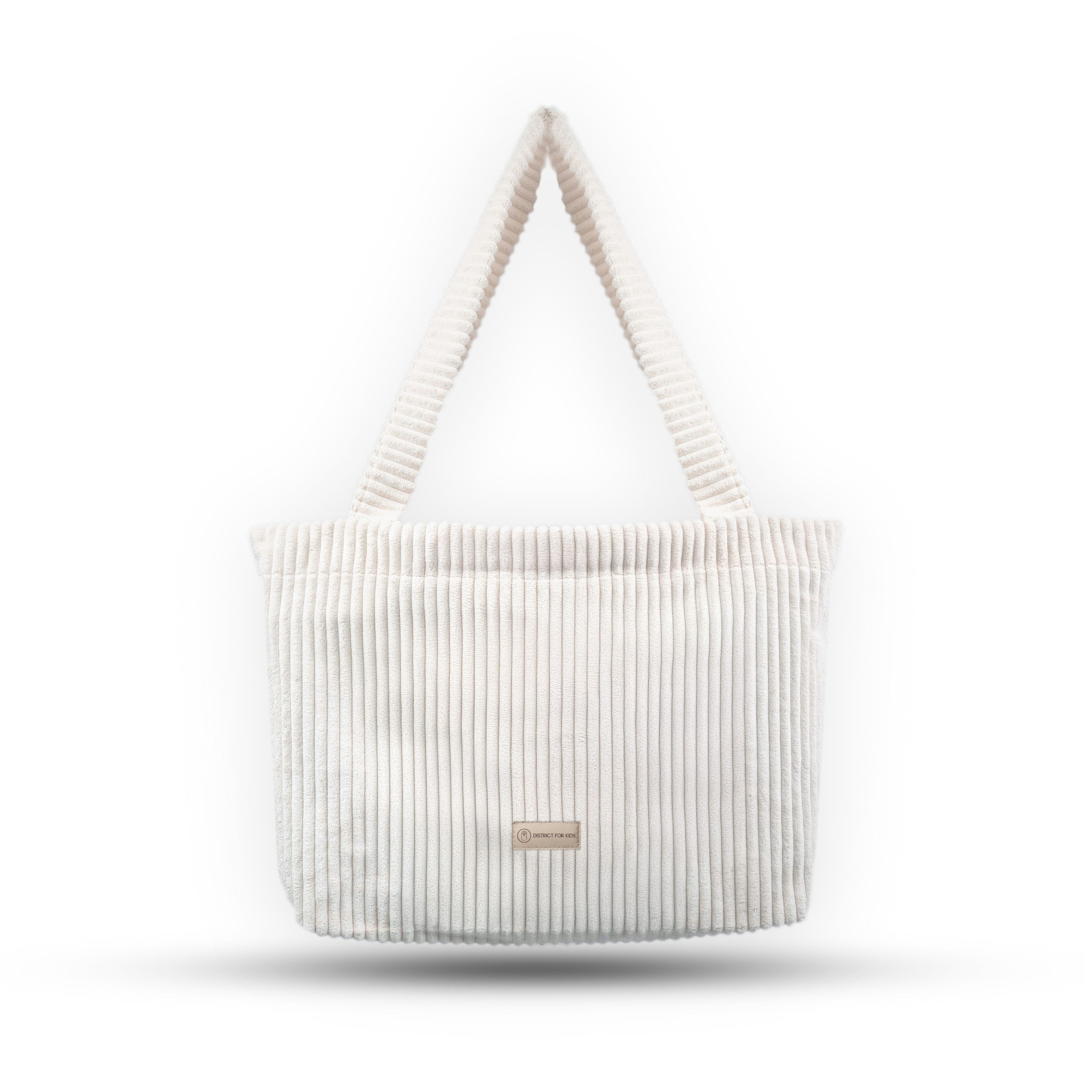 Shopper Mom Bag Cord - Perfekt für den Alltag Kinderwagen Cross Shoulder - Creme - Wickeltasche