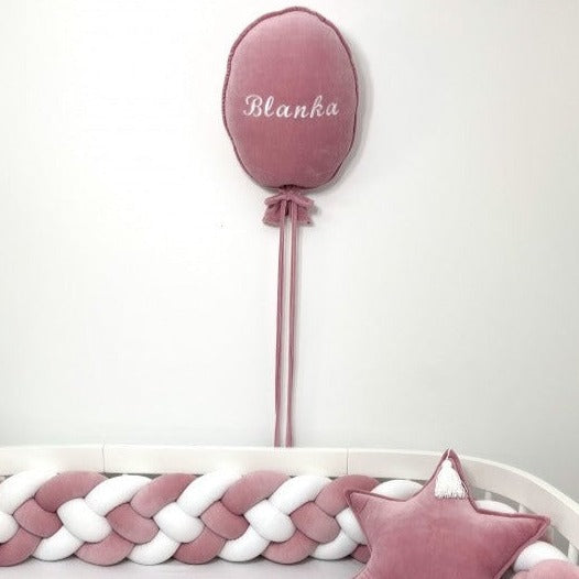 Deko Stoffballon Velours | Personalisierbar-Ballons-District for Kids-Beige-District for Kids