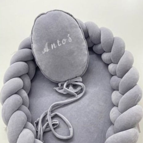 Deko Stoffballon Velours | Personalisierbar-Ballons-District for Kids-Beige-District for Kids