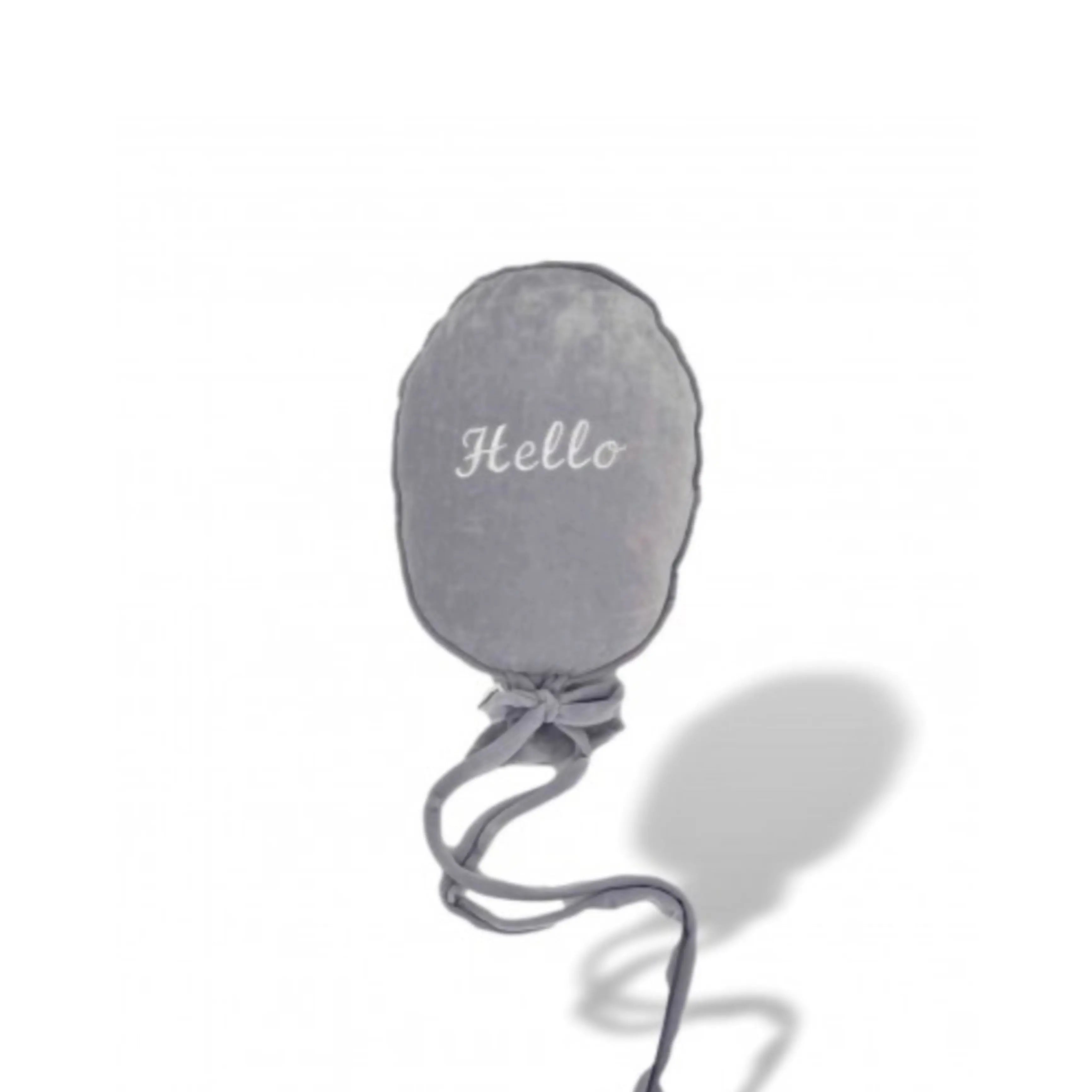Deko Stoffballon Velours | Personalisierbar-Ballons-District for Kids-Grau-District for Kids