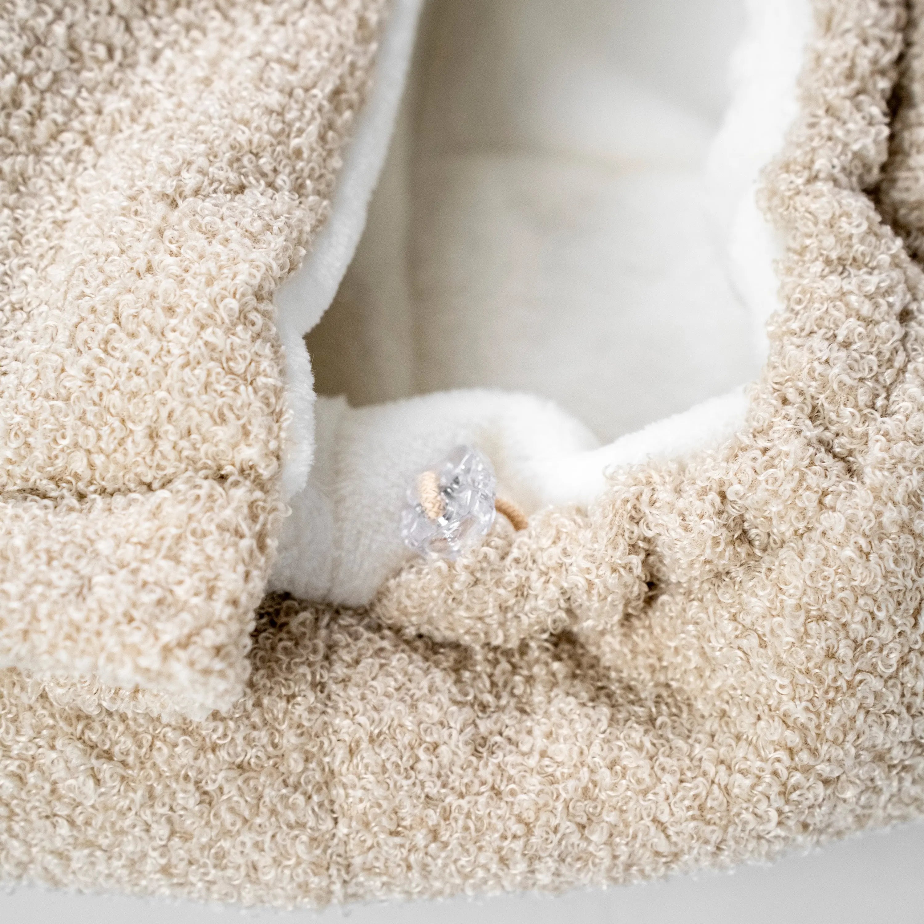 Winterfußsack Teddystoff Bouclé – für Kinderwagen & Autoschale District for Kids