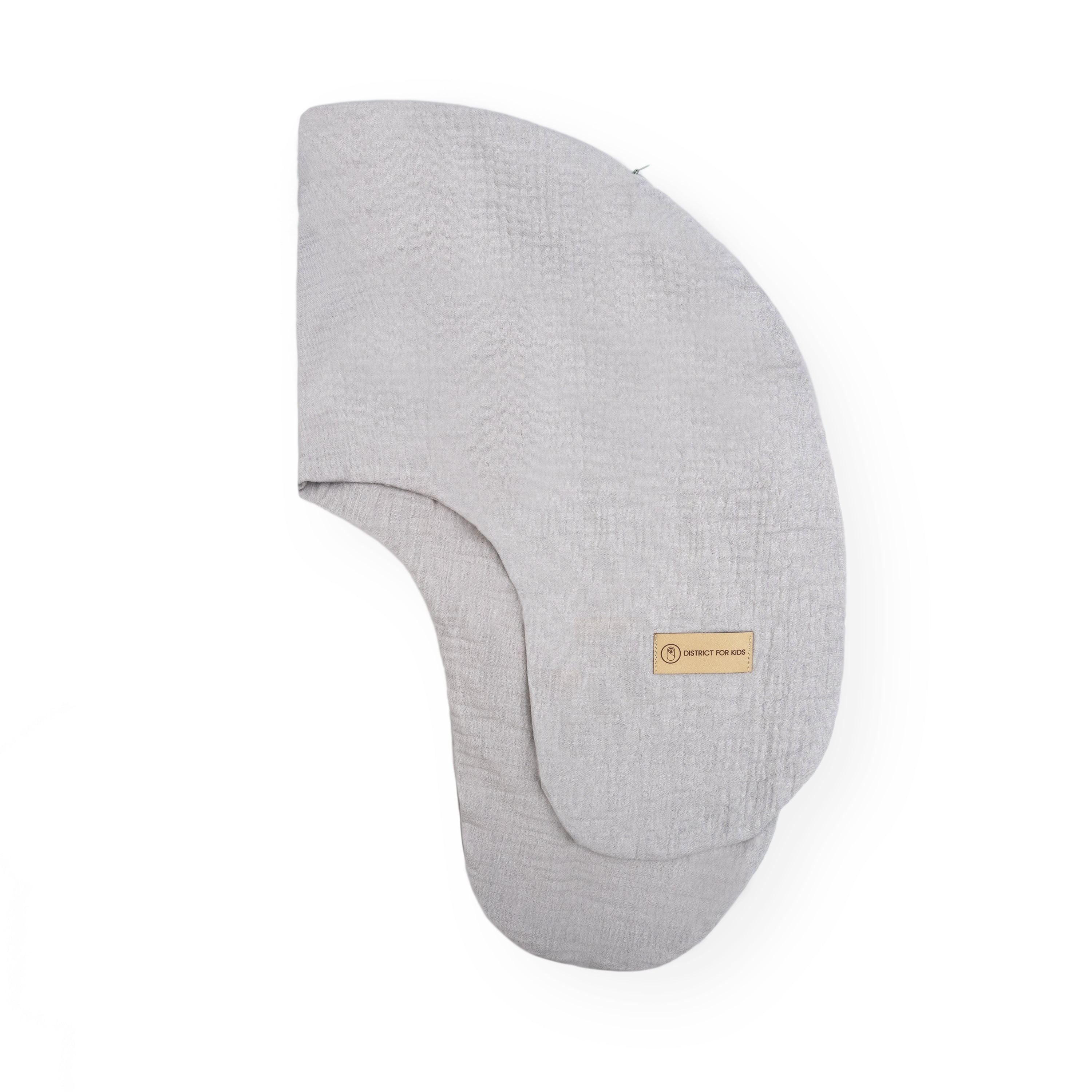 Stillkissen-Ersatzbezug aus Musselin - Grau - Stillkissen