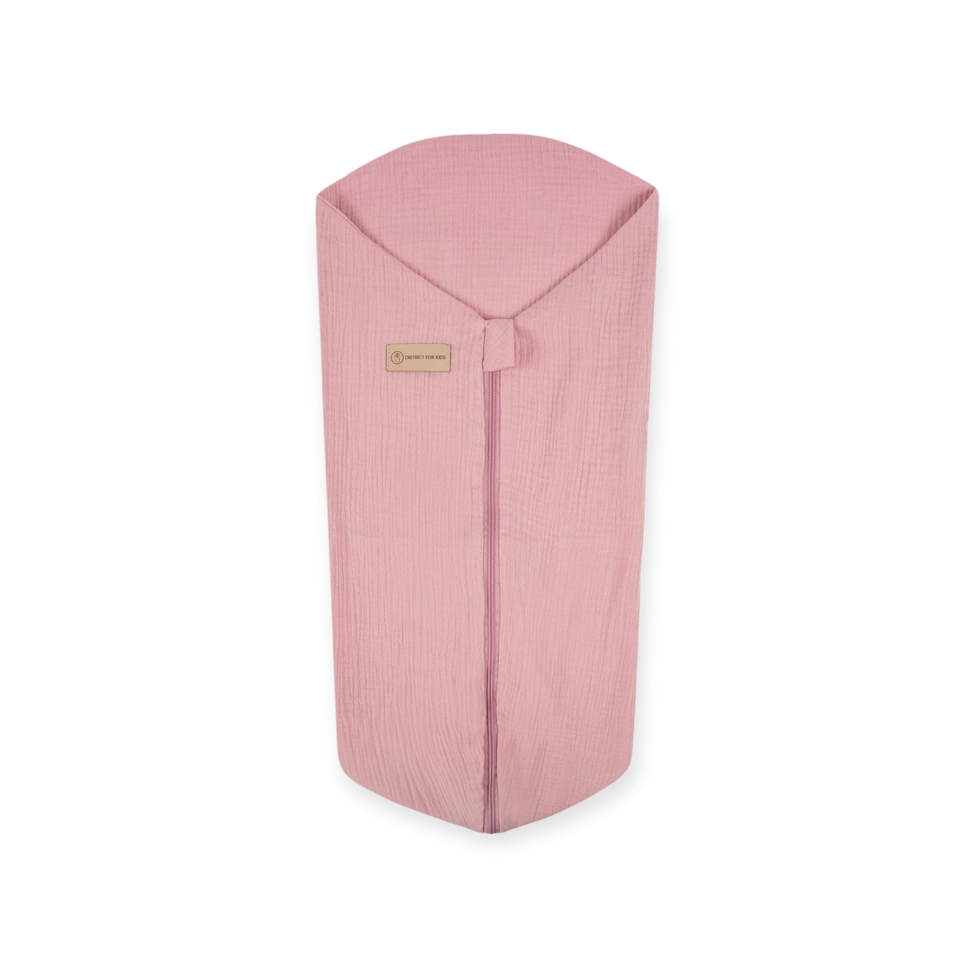 Pucksack Musselin mitwachsend - Ganzjahresschlafsack wärmend & atmungsaktiv - Rosa / 80 cm / 0.5 TOG - Pucksack