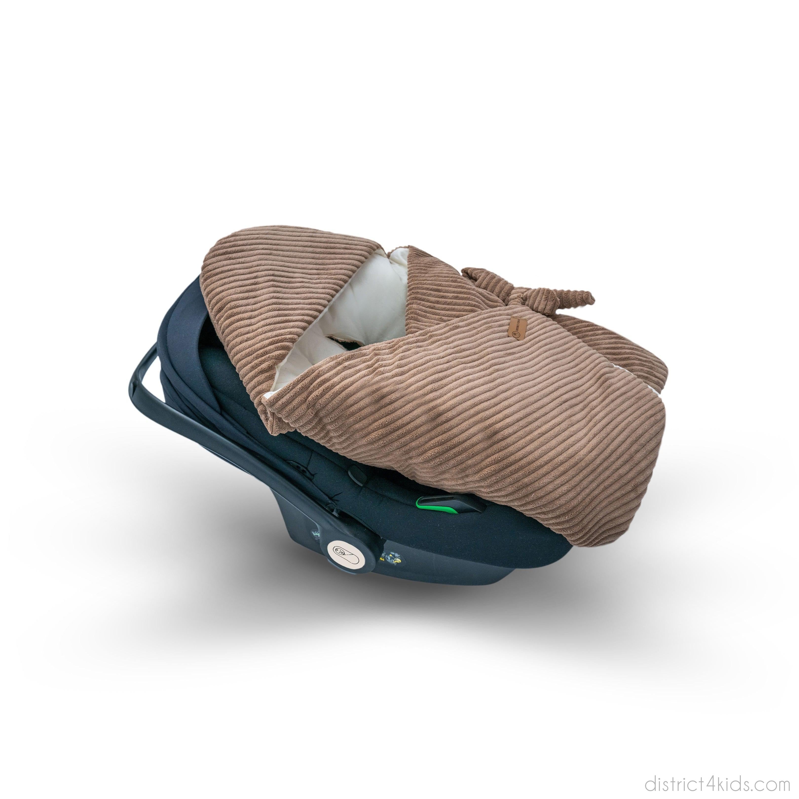 Einschlagdecke Cord – Perfekt für Autoschale Ganzjärhig 2.5 TOG-Einschlagdecke Autoschale-District for Kids-Creme-2.5 TOG-District for Kids