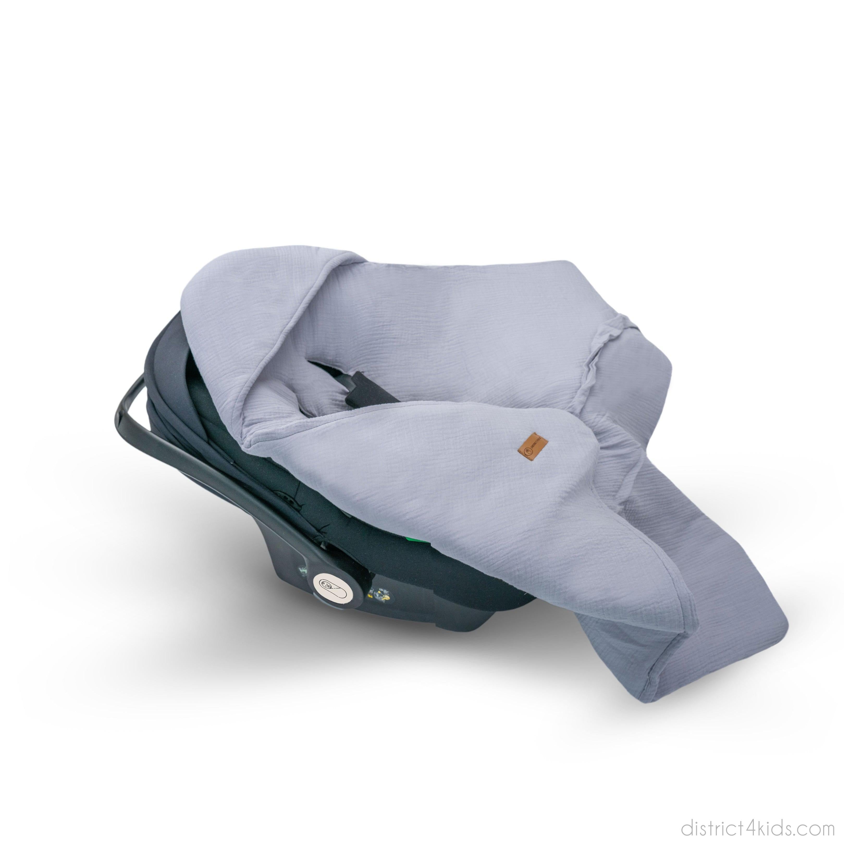 Einschlagdecke Musselin – Perfekt für Autoschale Ganzjährig 2.5 TOG-Einschlagdecke Autoschale-District for Kids-Beige-2.5 TOG-District for Kids