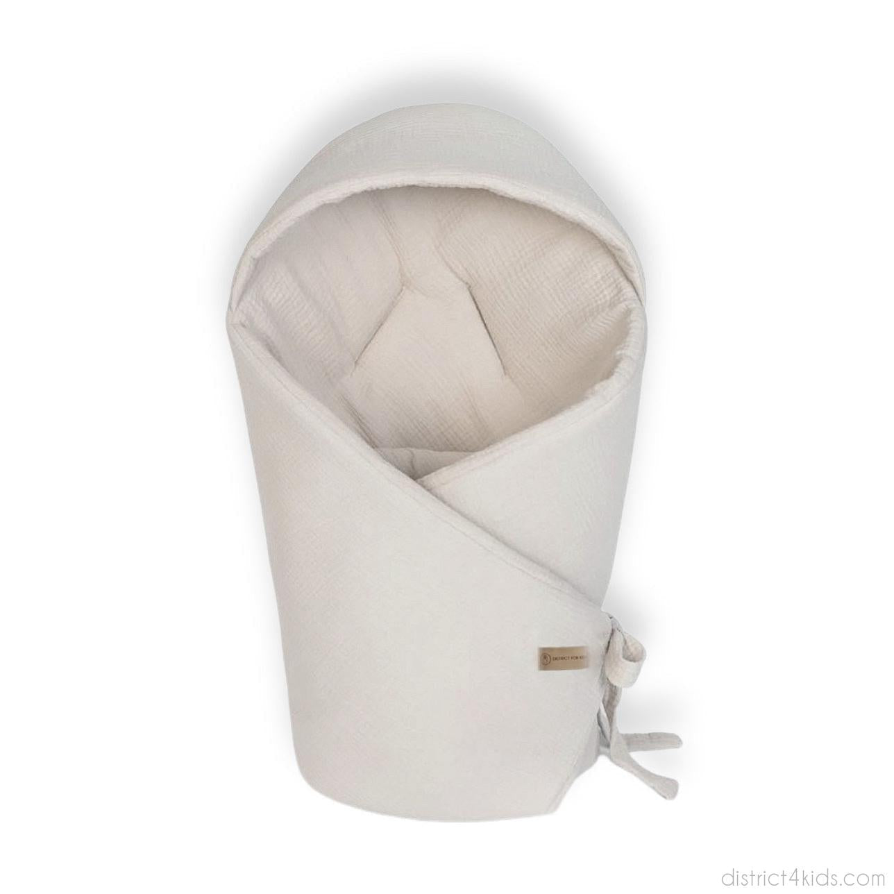 Einschlagdecke Musselin – Perfekt für Autoschale Sommer 0.5 TOG-Einschlagdecke Autoschale-District for Kids-Beige-0.5 TOG-District for Kids