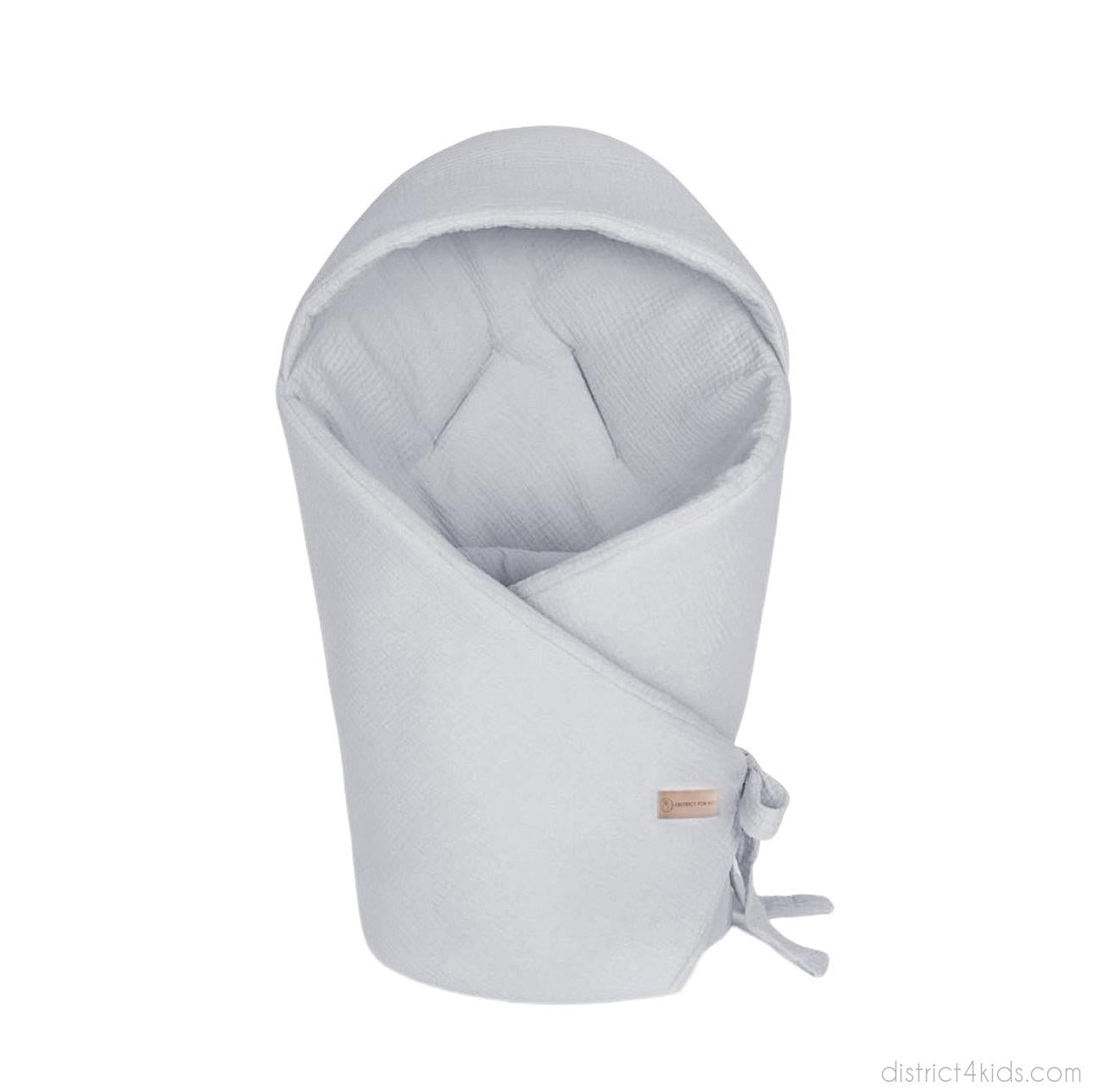 Einschlagdecke Musselin – Perfekt für Autoschale Sommer 0.5 TOG-Einschlagdecke Autoschale-District for Kids-Grau-0.5 TOG-District for Kids