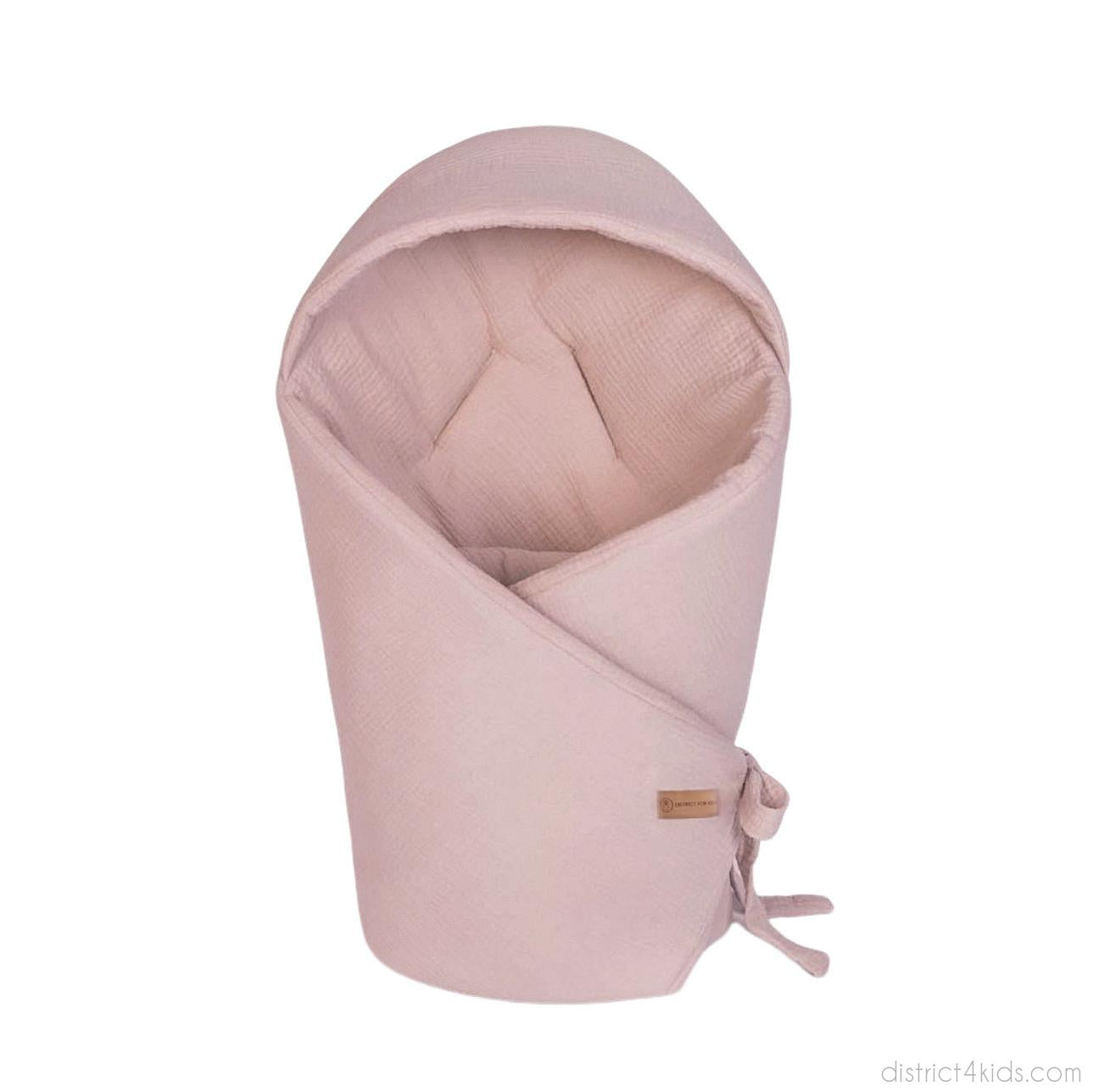 Einschlagdecke Musselin – Perfekt für Autoschale Sommer 0.5 TOG-Einschlagdecke Autoschale-District for Kids-Rosa-0.5 TOG-District for Kids