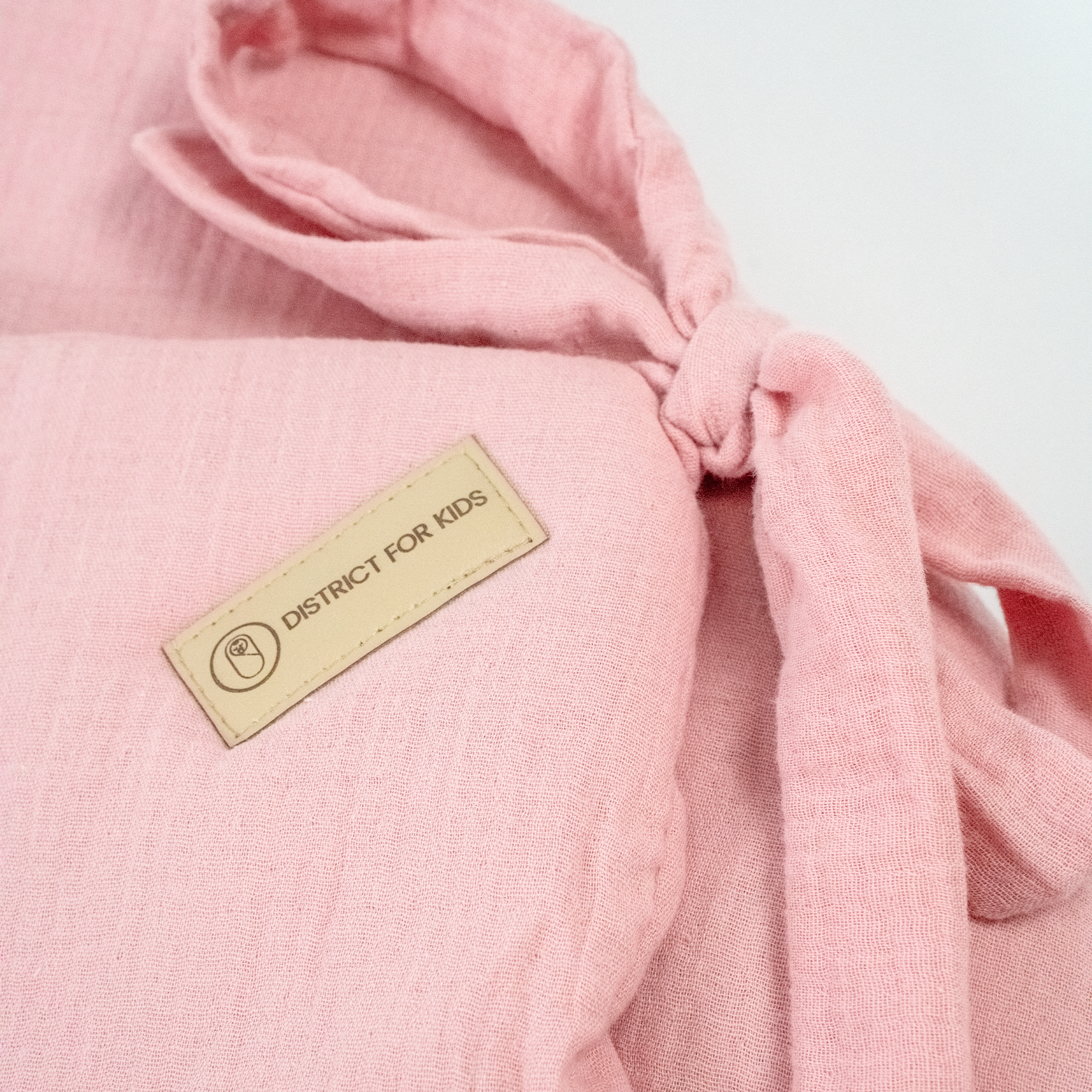 Einschlagdecke-Musselin-Rosa District4kids
