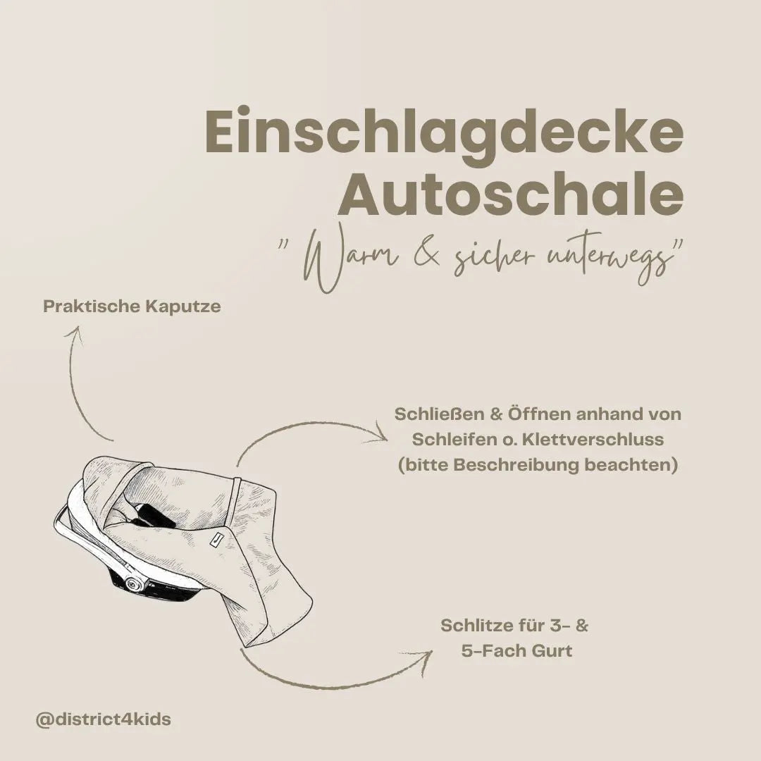 Einschlagdecke Musselin – Perfekt für jede Autoschale - Einschlagdecke Autoschale