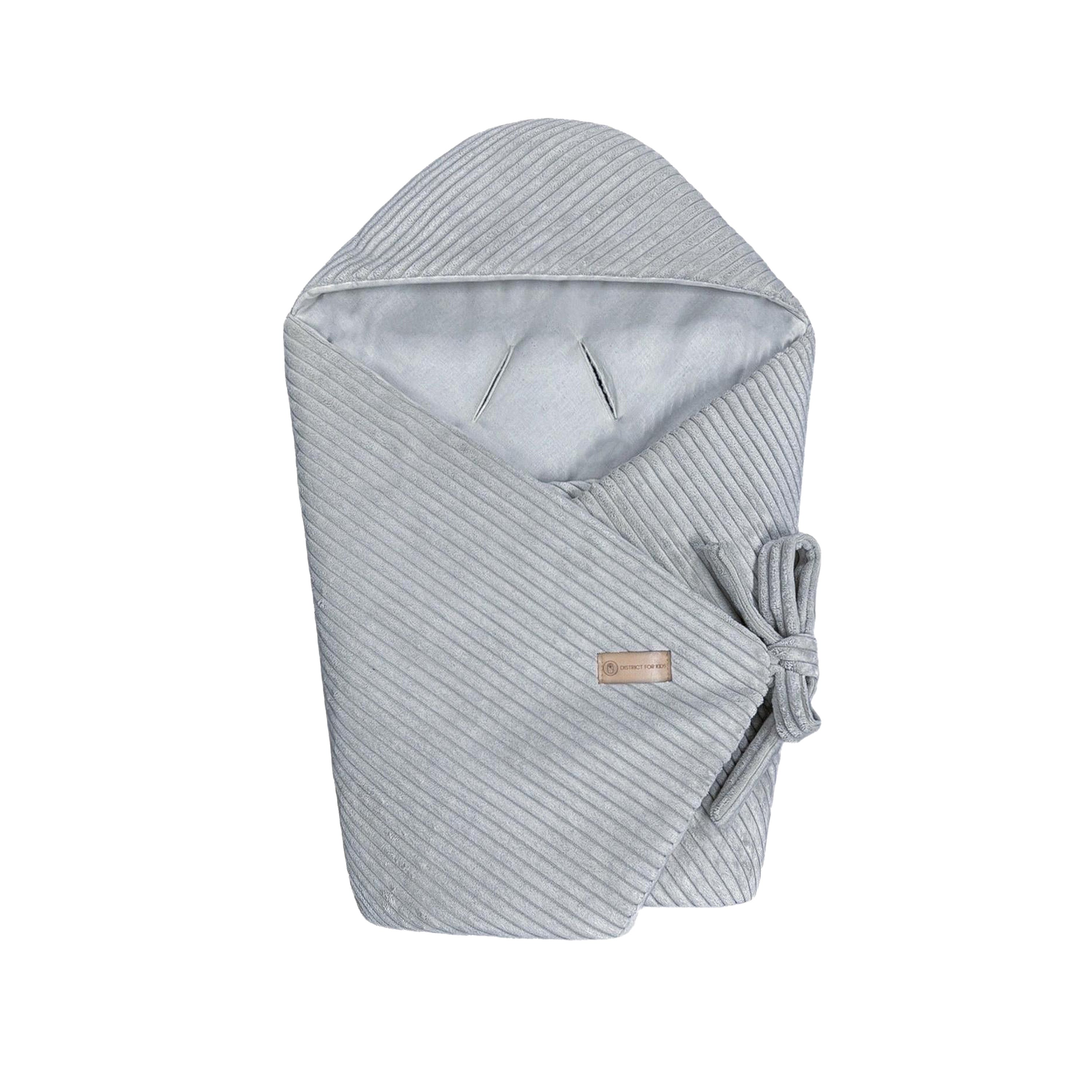 Einschlagdecke Cord – Perfekt für jede Autoschale Grau / 2.5 TOG Einschlagdecke Autoschale