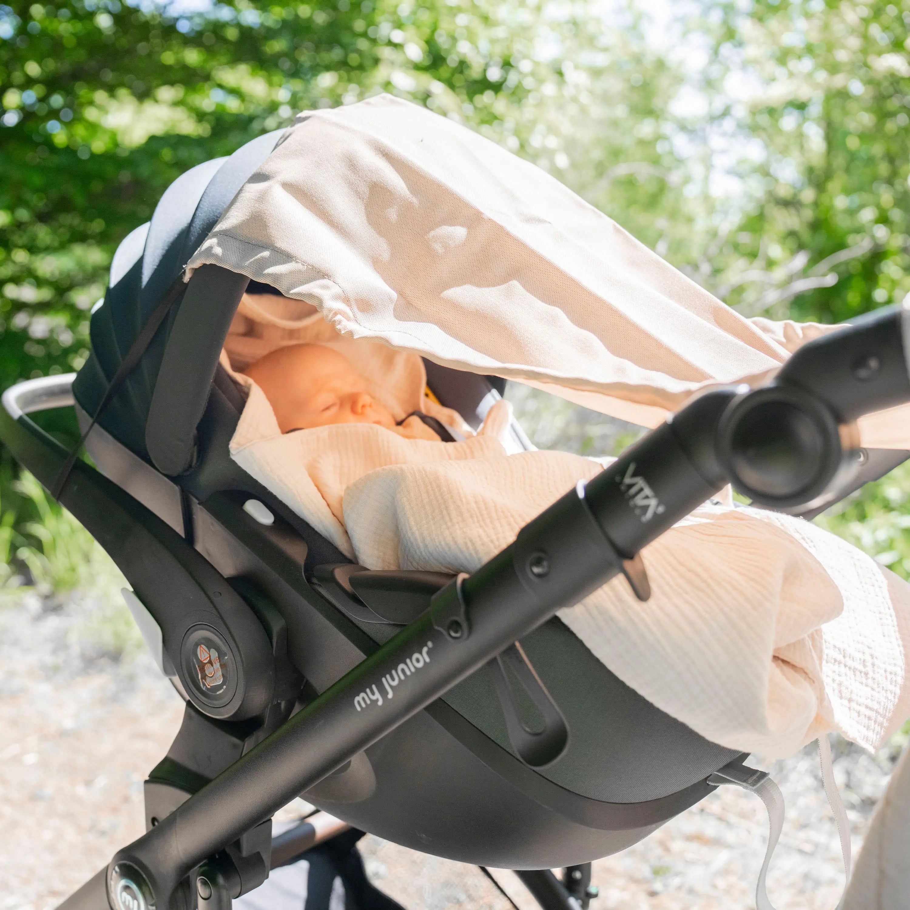 Einschlagdecke Musselin Sommer 0.5 TOG – Perfekt für Autoschalen. District4kids