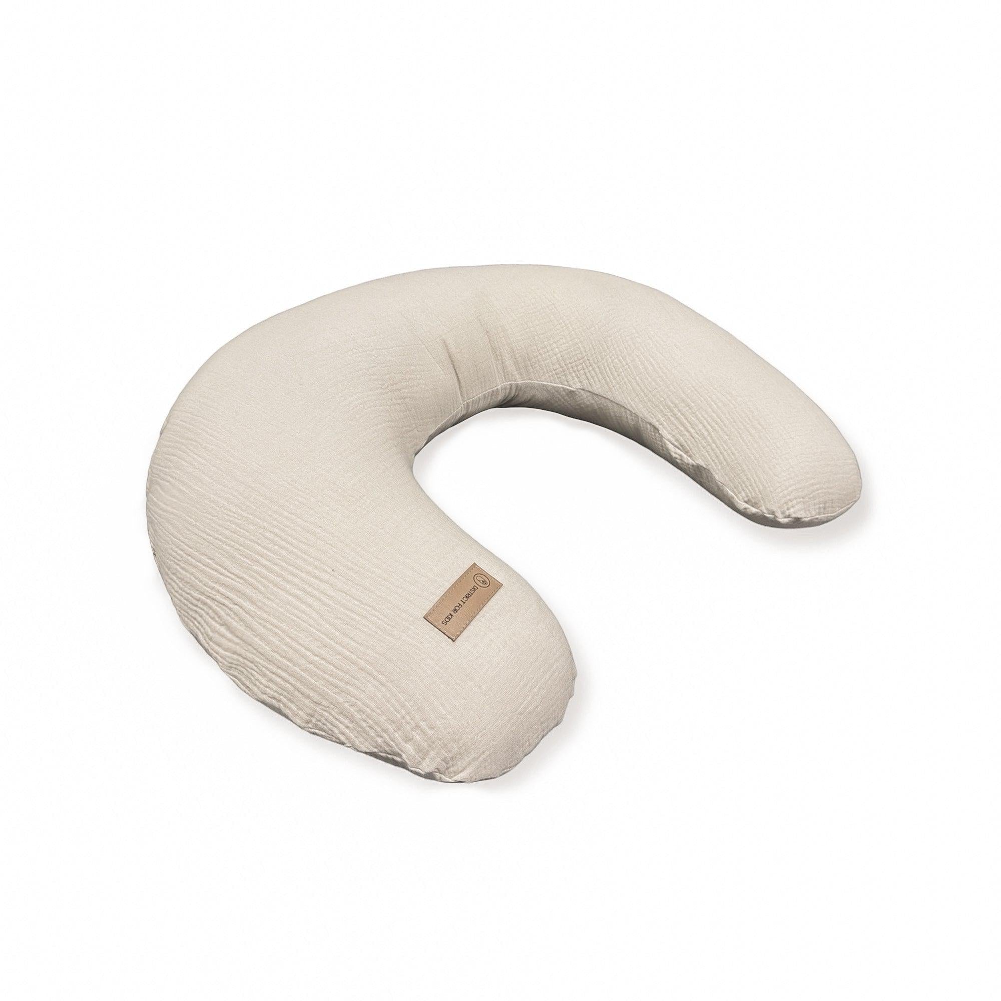 Ersatzbezug für Stillkissen Musselin-Stillkissen-District for Kids-Beige-District for Kids