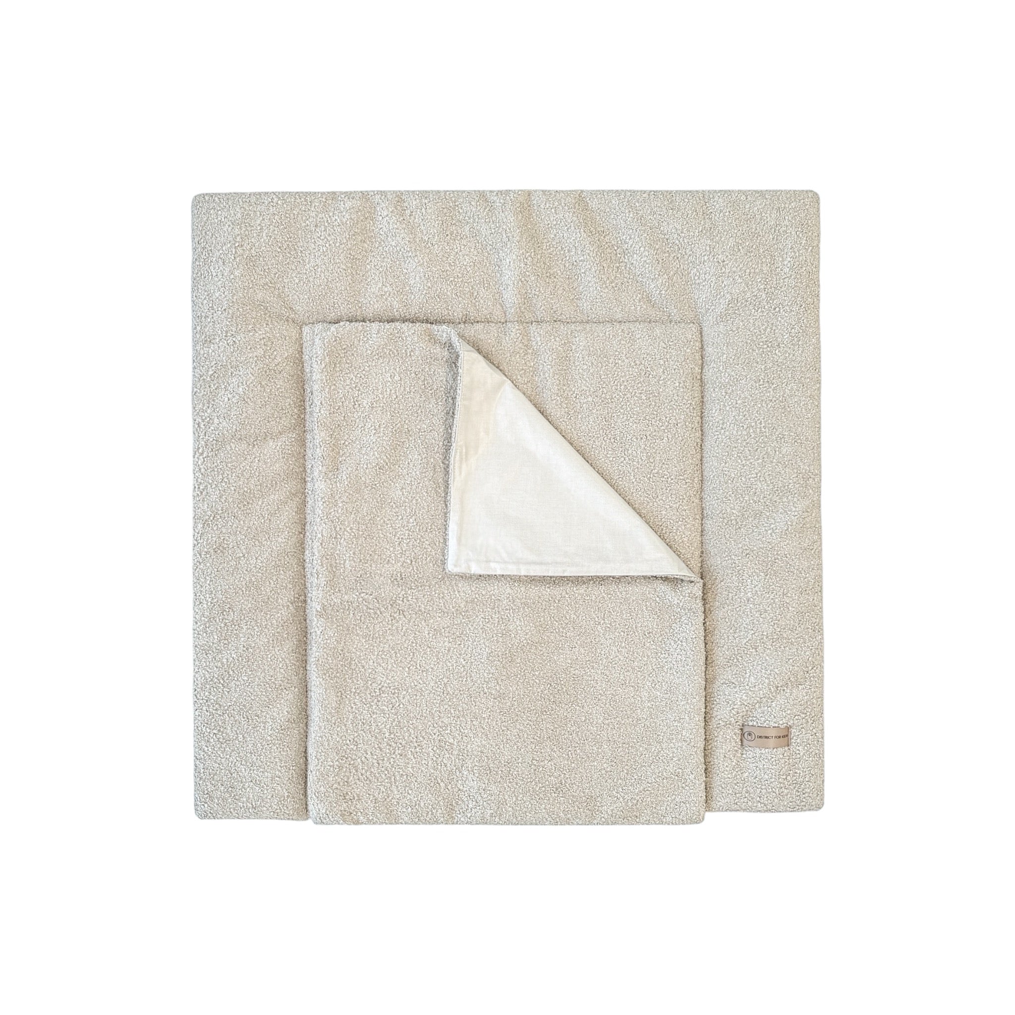 Wickelauflage Teddy Boucle mit Unterlage – natürlich & kuschelig für dein Baby - Wickelauflage