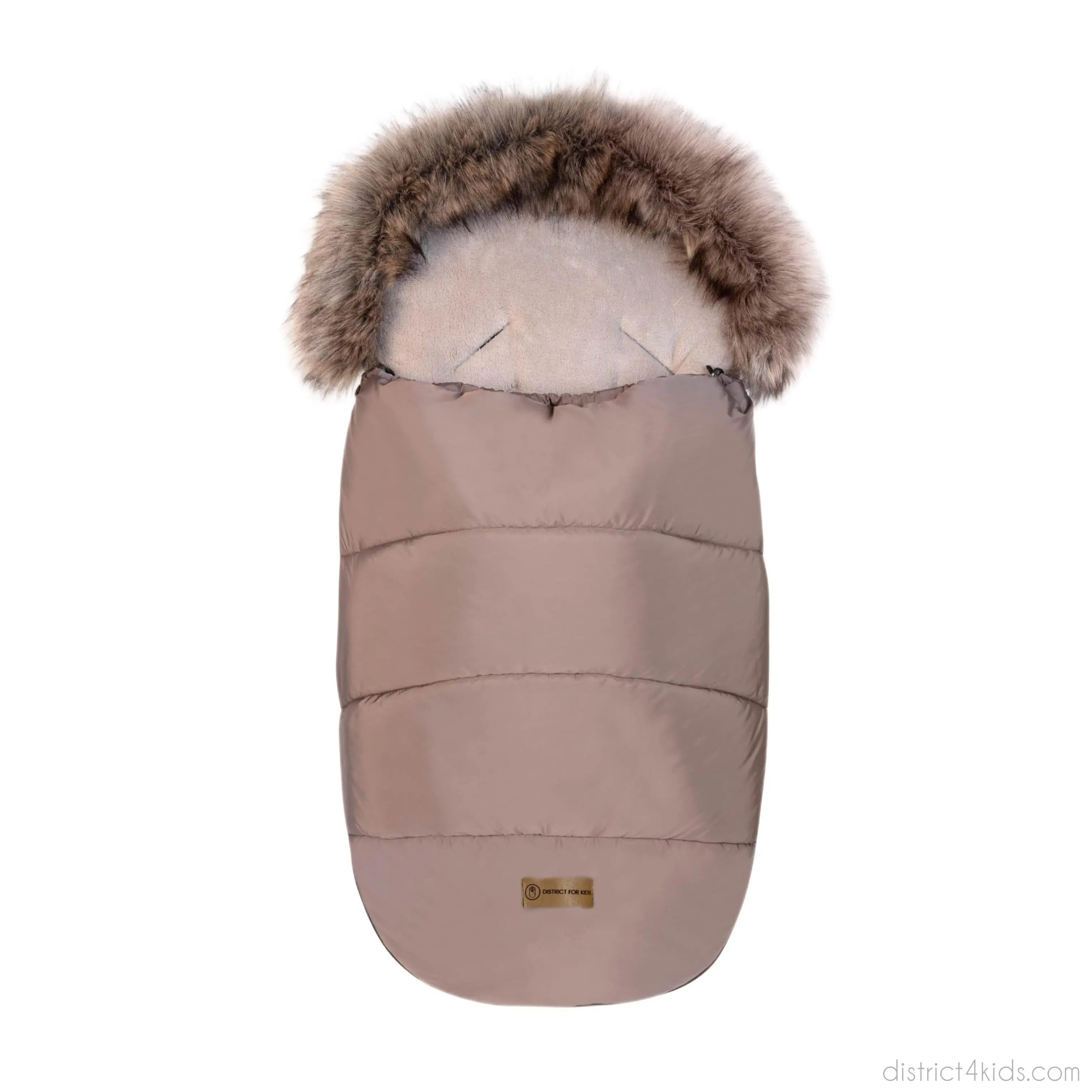 Fußsack mit Fell Kinderwagen-Winterfußsack-District for Kids-Braun-District for Kids