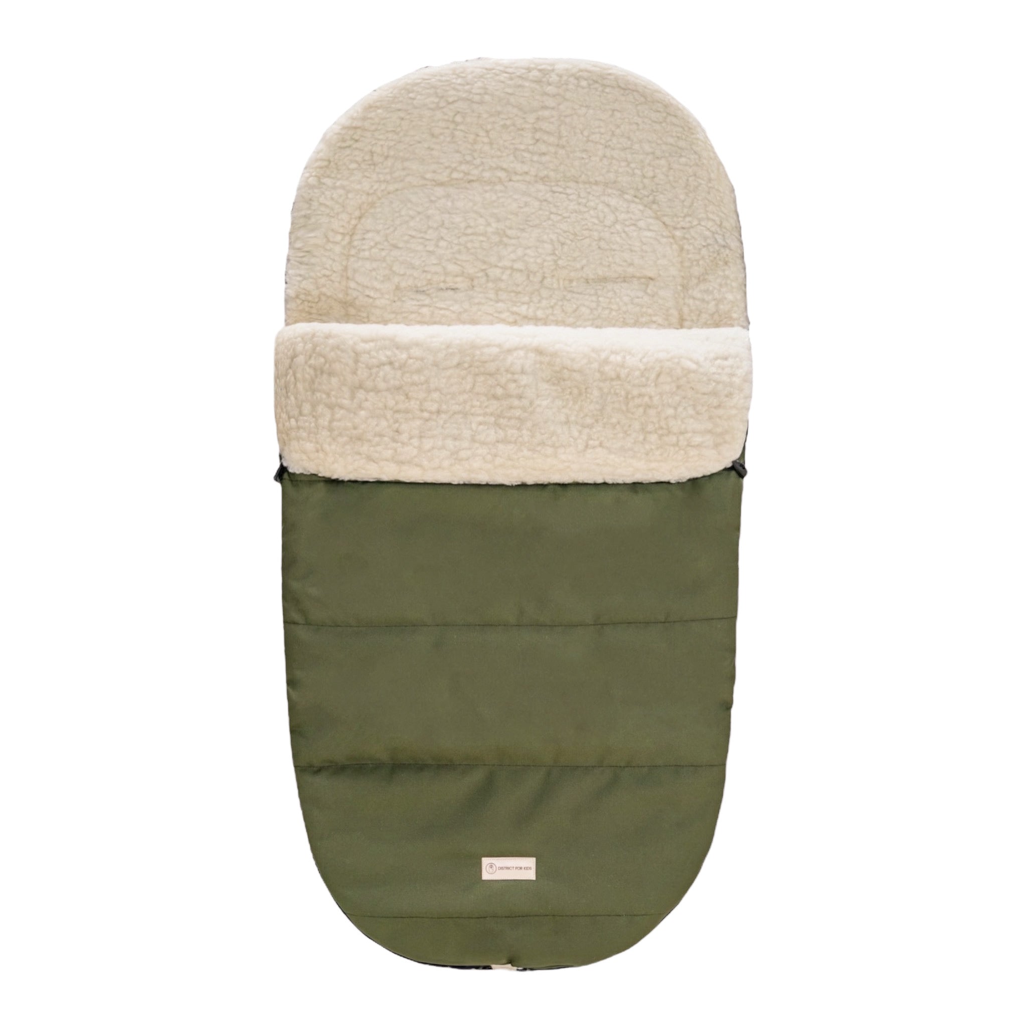 Fußsack wasserabweisend Merinowolle Kinderwagen, Buggy, Schlitten-Winterfußsack-District for Kids-Kahki-90cm-District for Kids