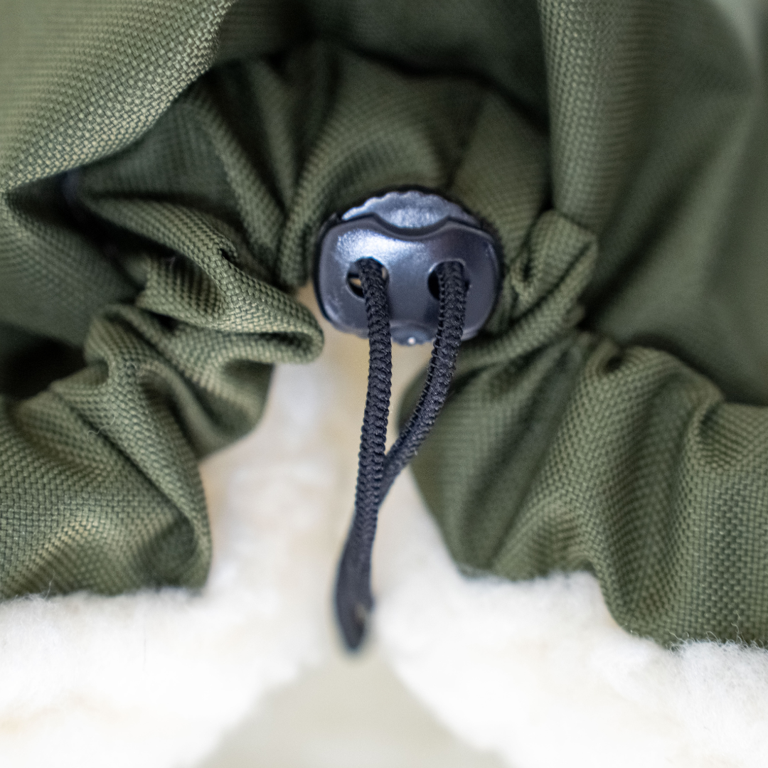 Fußsack wasserabweisend Merinowolle Kinderwagen, Buggy, Schlitten-Winterfußsack-District for Kids-Kahki-90cm-District for Kids