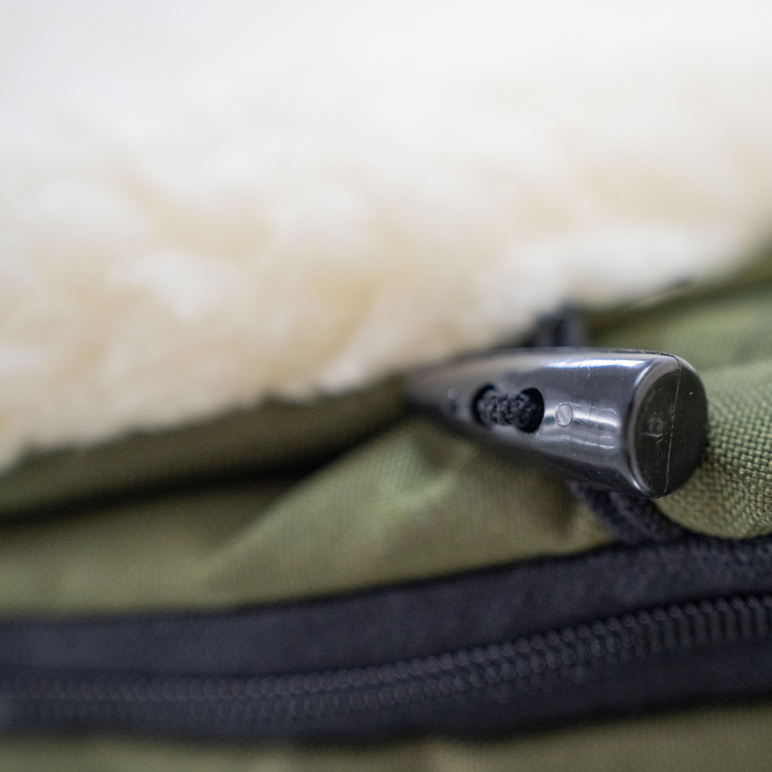 Fußsack wasserabweisend Merinowolle Kinderwagen, Buggy, Schlitten-Winterfußsack-District for Kids-Kahki-90cm-District for Kids