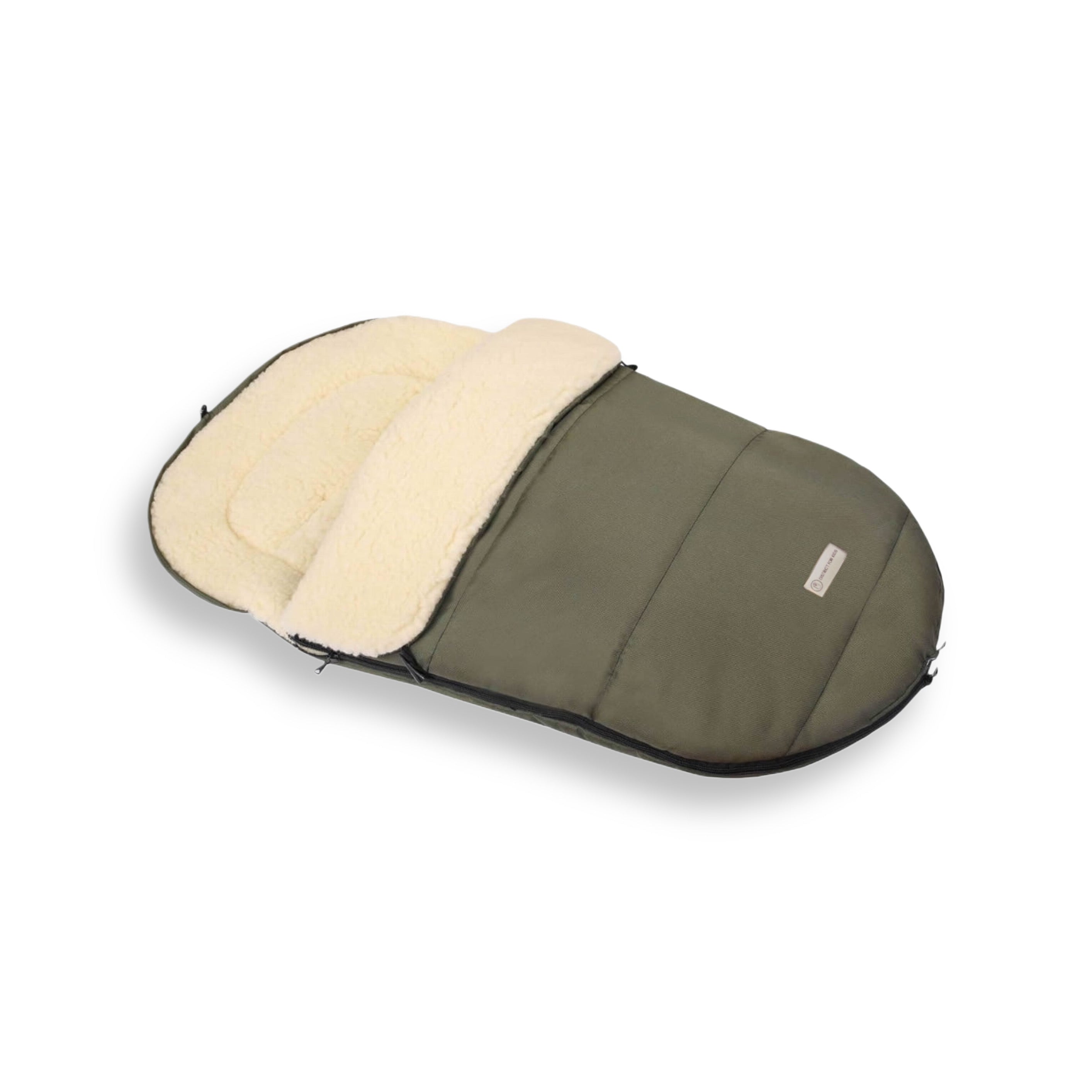 Fußsack wasserabweisend Merinowolle Kinderwagen, Buggy, Schlitten-Winterfußsack-District for Kids-Kahki-90cm-District for Kids