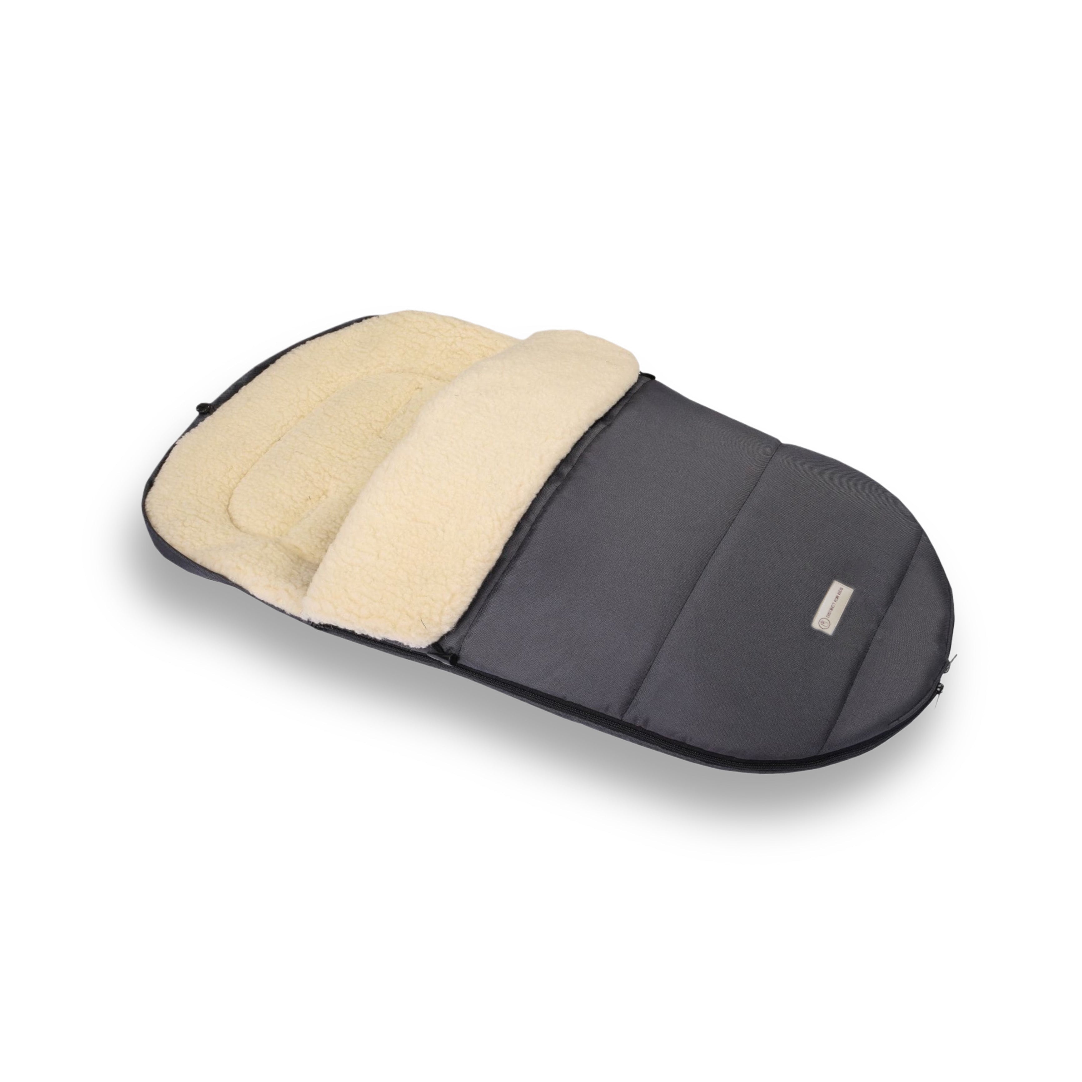 Fußsack wasserabweisend Merinowolle Kinderwagen, Buggy, Schlitten-Winterfußsack-District for Kids-Schwarz-90cm-District for Kids