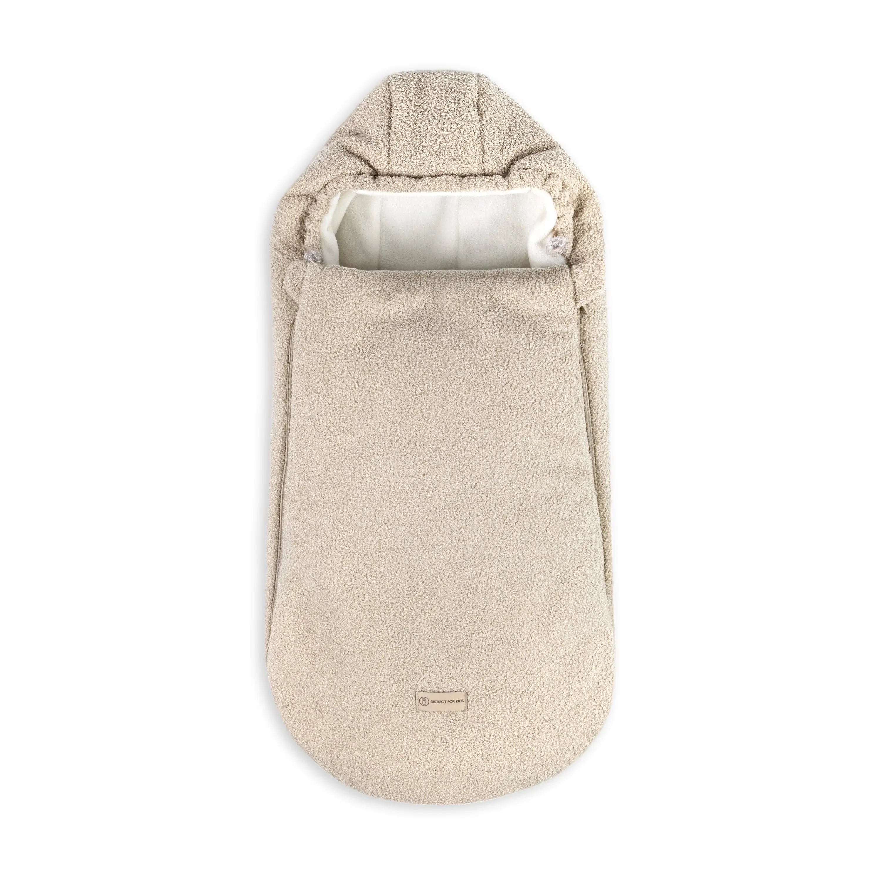 Winterfußsack Teddystoff Bouclé – für Kinderwagen & Autoschale District for Kids