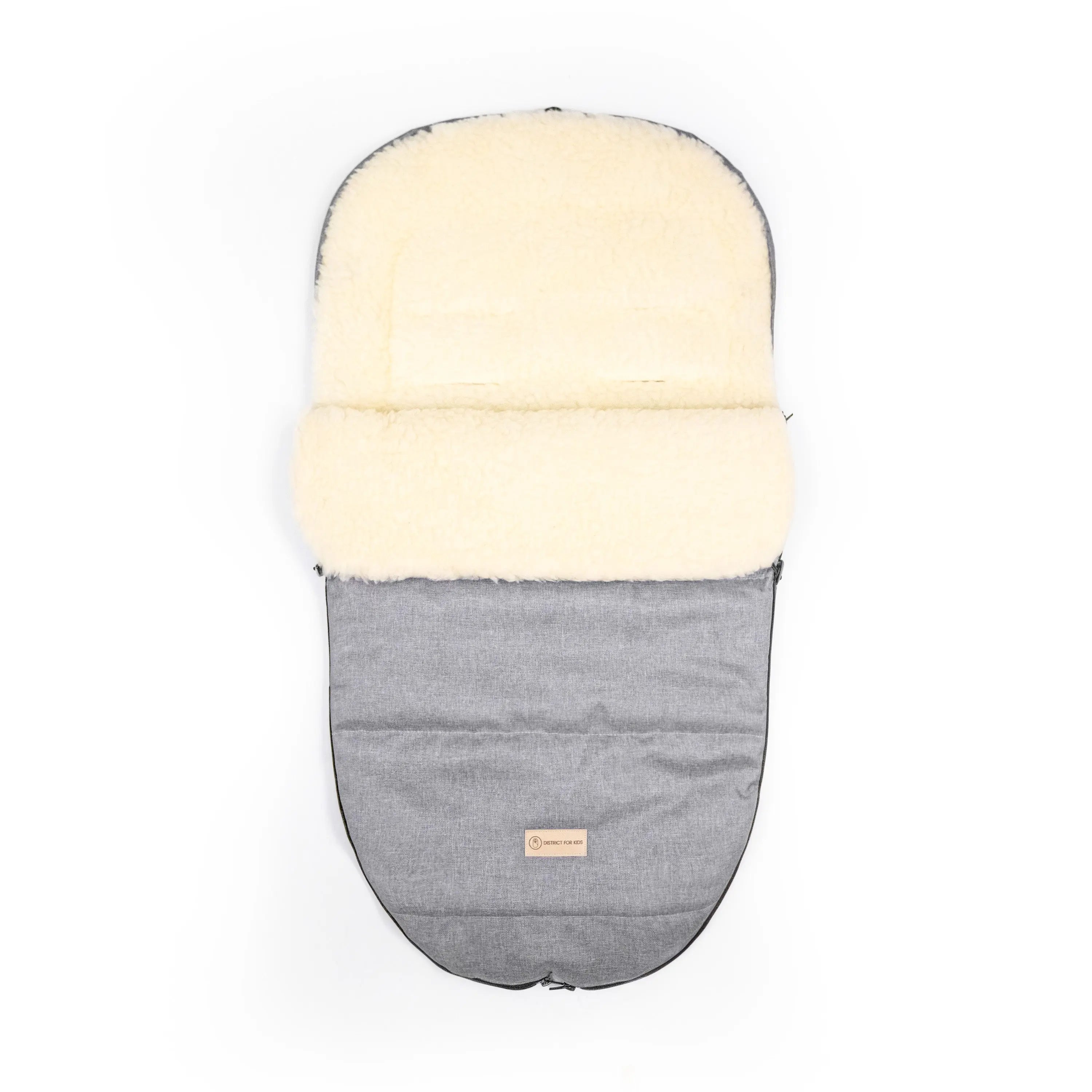Winterfußsack wasserabweisend Innenfutter aus Merinowolle - Kinderwagen District for Kids