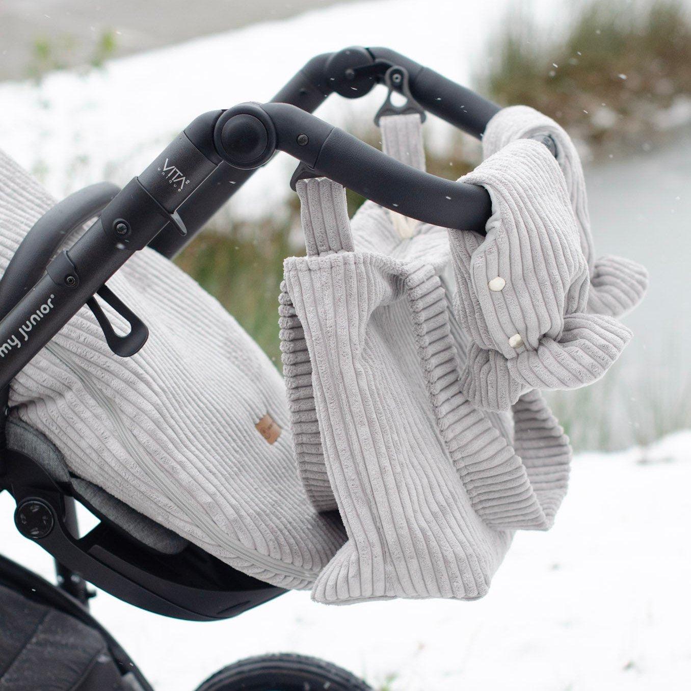 Handschuhe Cord Kinderwagen-Winterfußsack-District for Kids-Creme-District for Kids