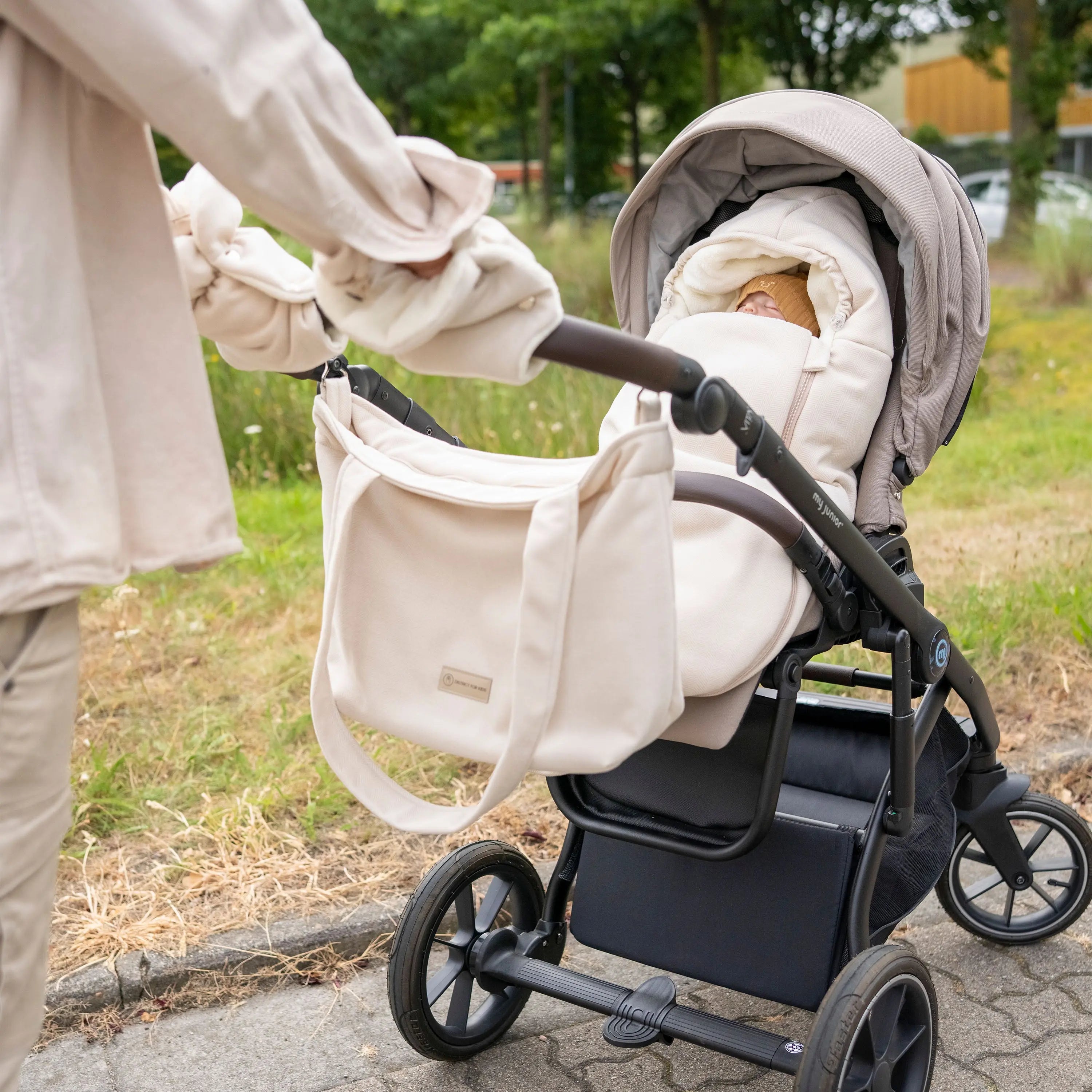 Winterfußsack Kaschmir – luxuriös & warm für Kinderwagen & Autoschale - Winterfußsack