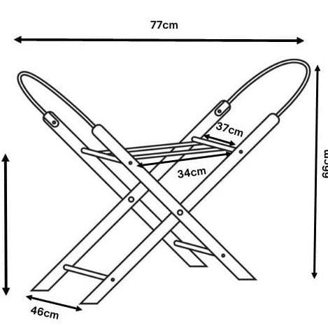 Holz Gestell für Moseskorb-Moseskorb Gestell-AhojBaby-Natur-District for Kids